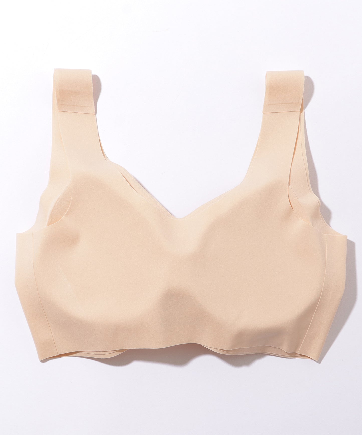 ソリッド カラー シームレス ノンワイヤーブラ ナイトブラ