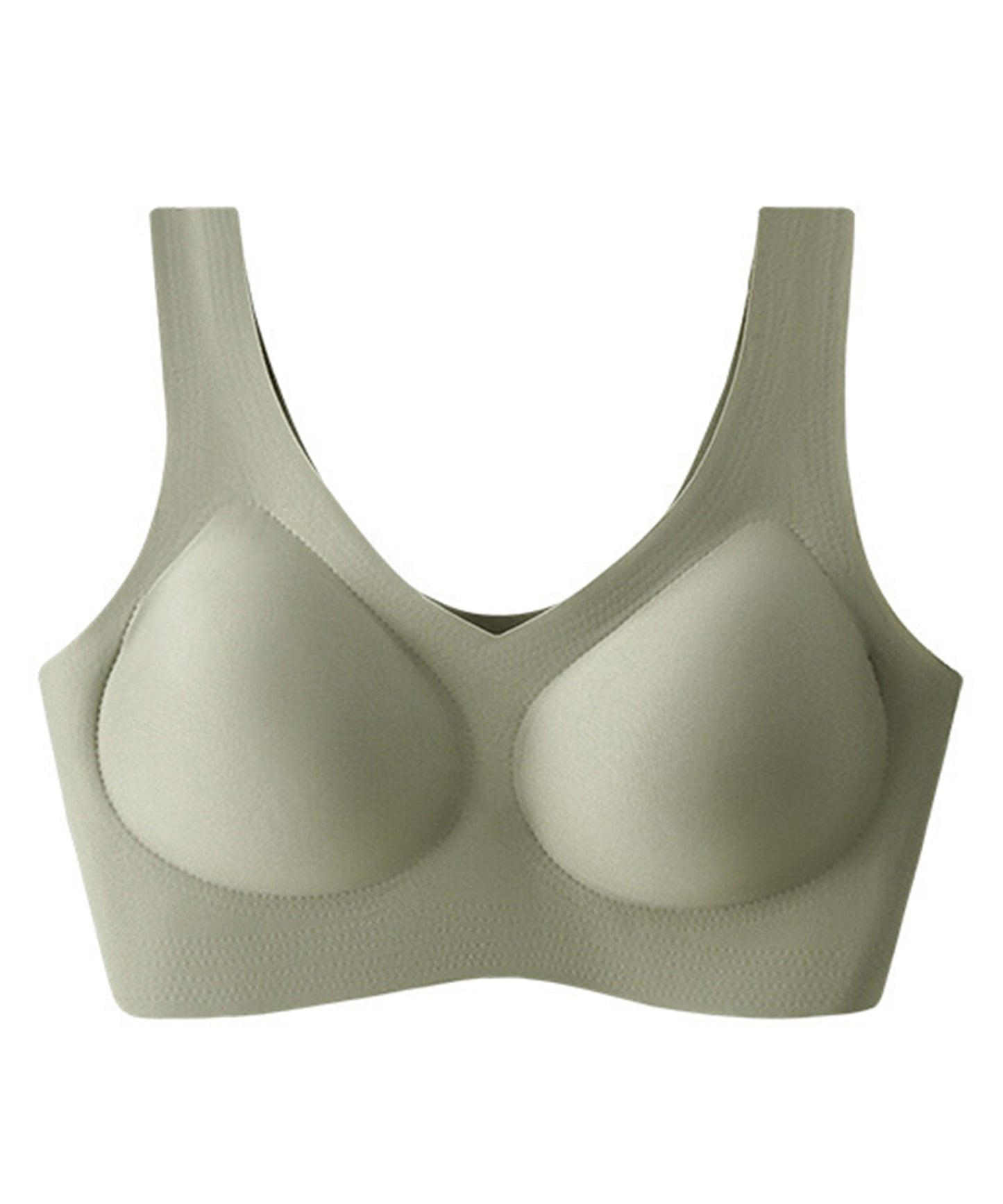 ソリッド カラー シームレス ノンワイヤーブラ ナイトブラ