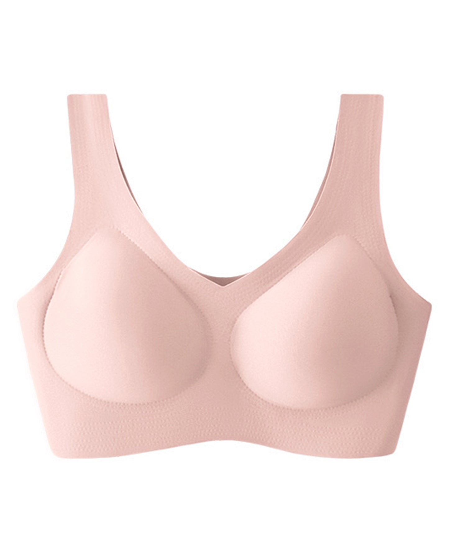 ソリッド カラー シームレス ノンワイヤーブラ ナイトブラ