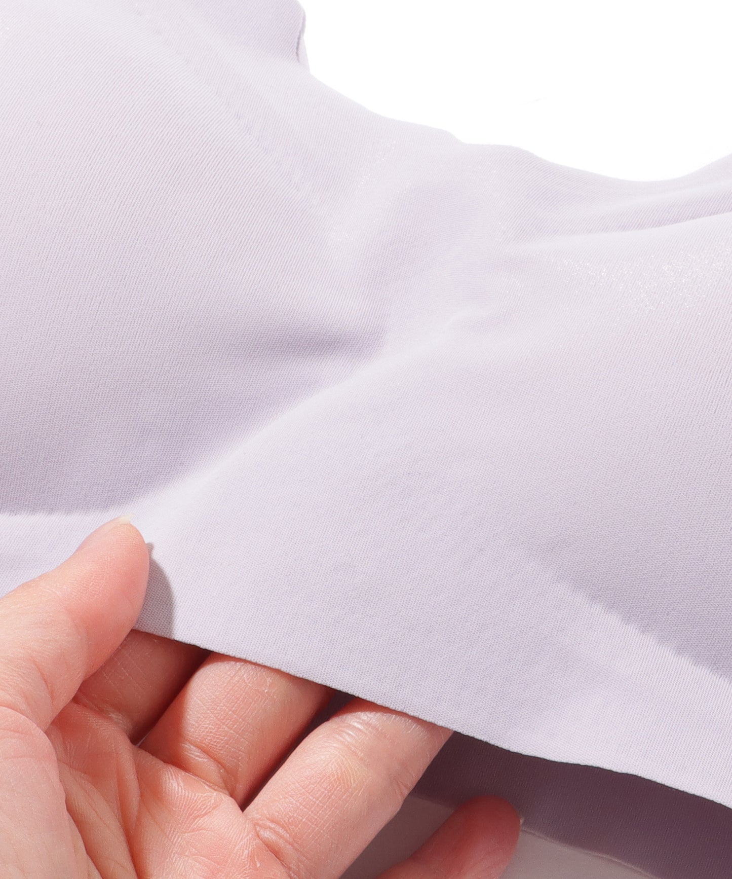 ソリッド カラー シームレス ノンワイヤー 3D ブラ&ショーツセット ナイトブラ