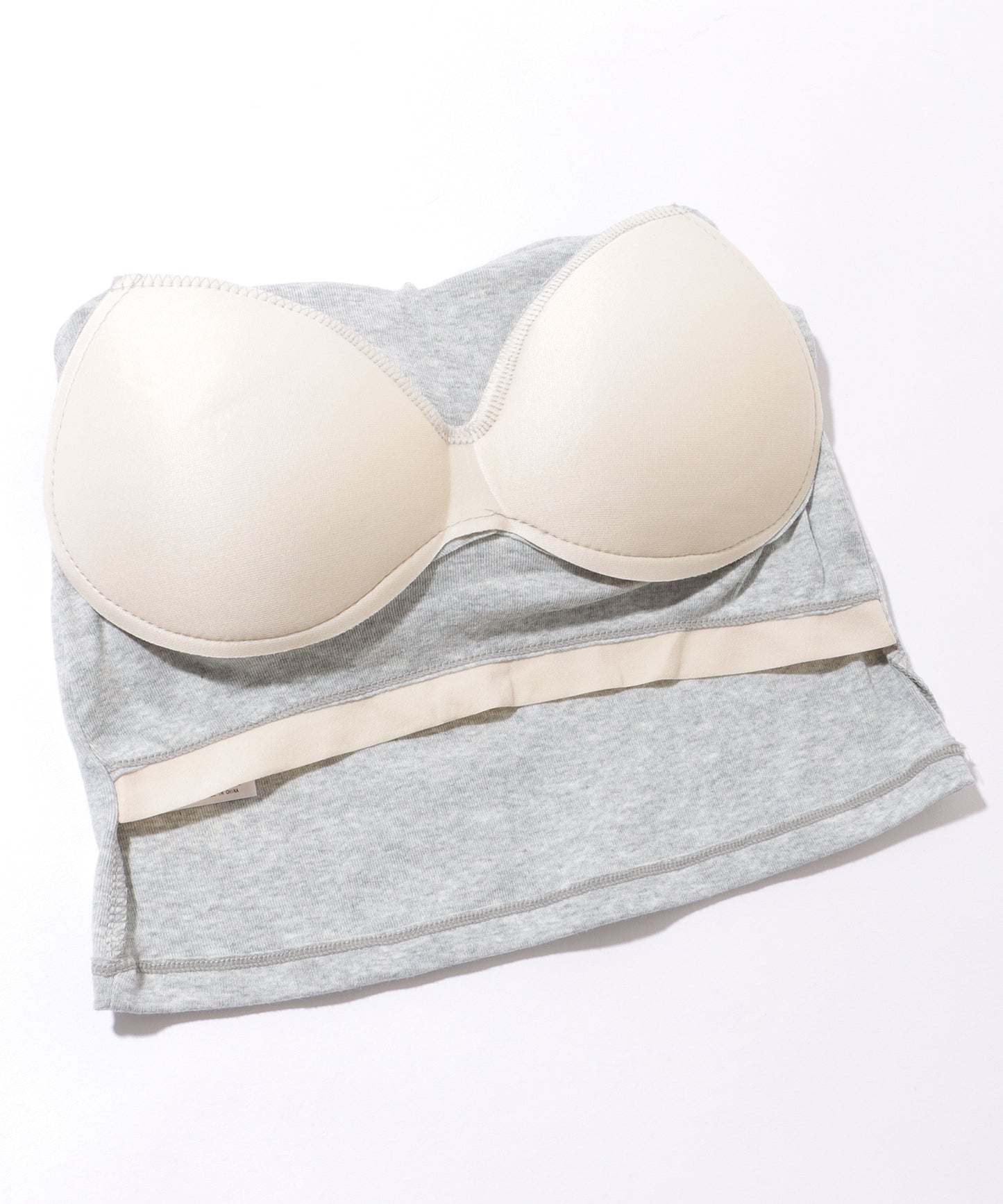 レースアップ クロップド ノースリーブ カップ付き タンクトップ