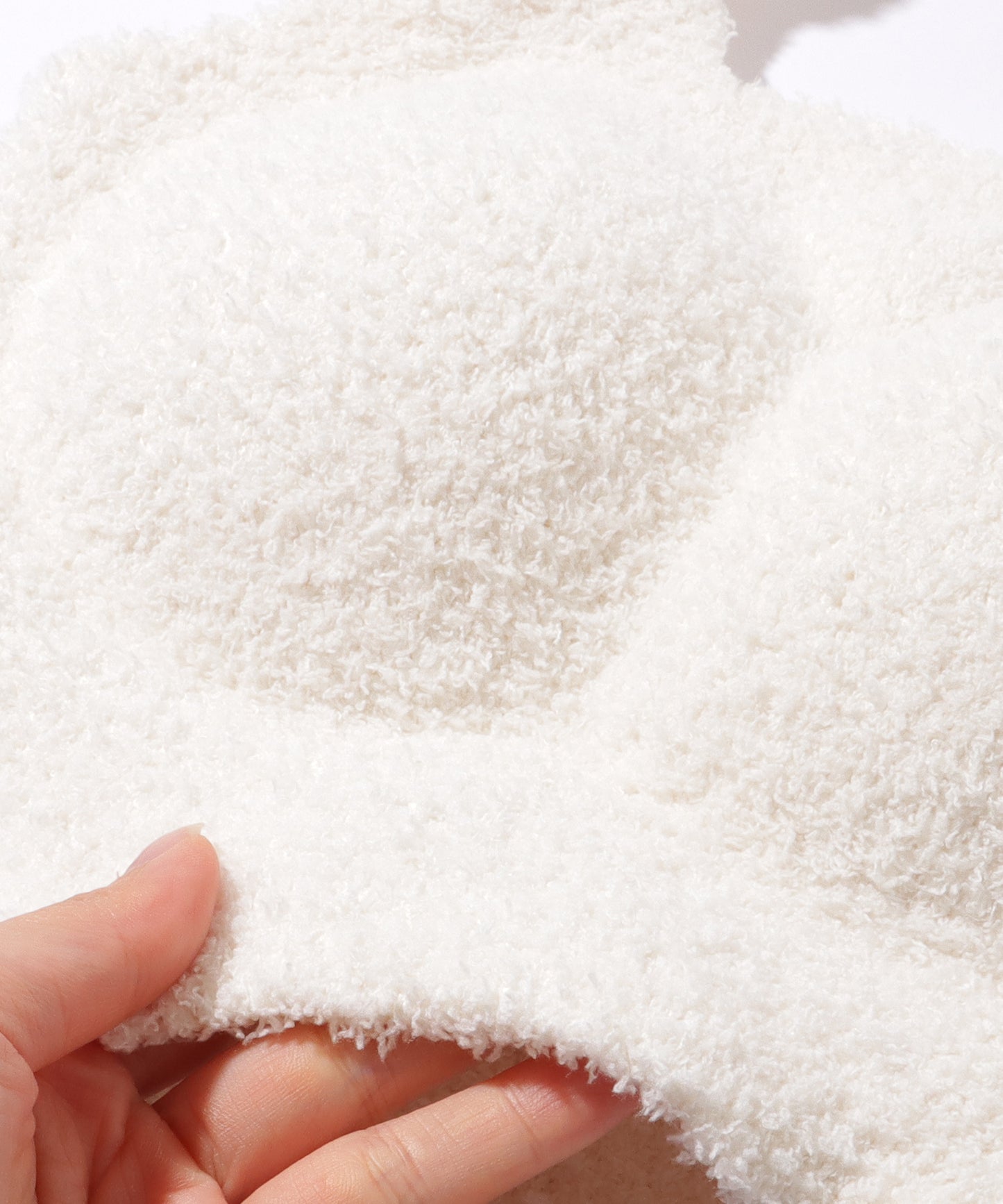 もこもこ ボア カップ付き クロップド タンクトップ