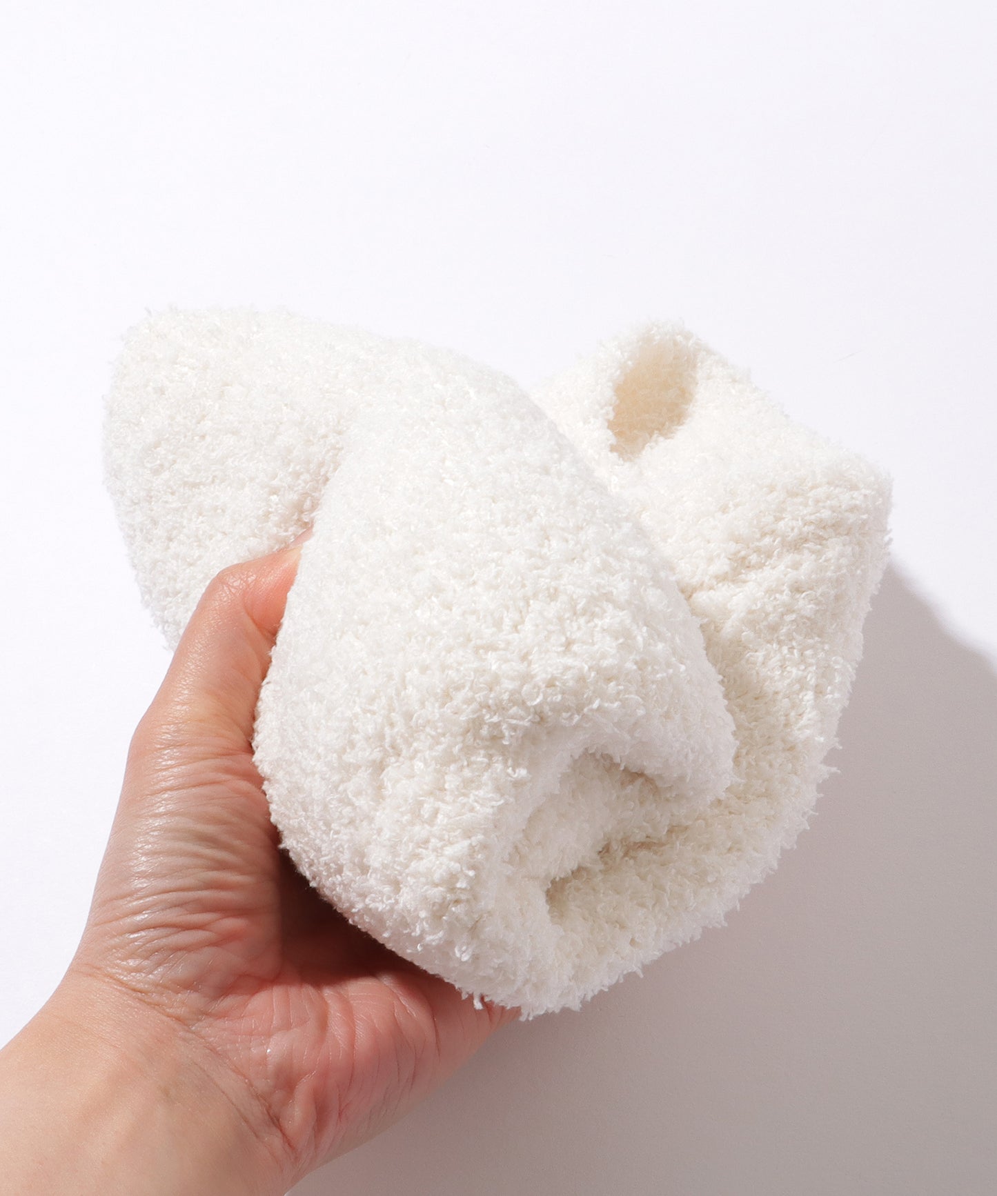 もこもこ ボア カップ付き クロップド タンクトップ