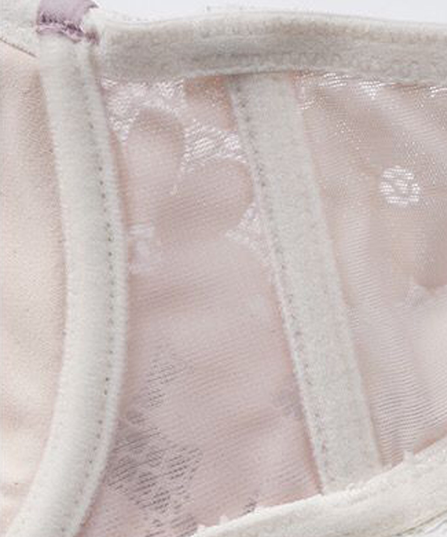 谷間メイク 花柄レースブラ&ショーツ 2点セット