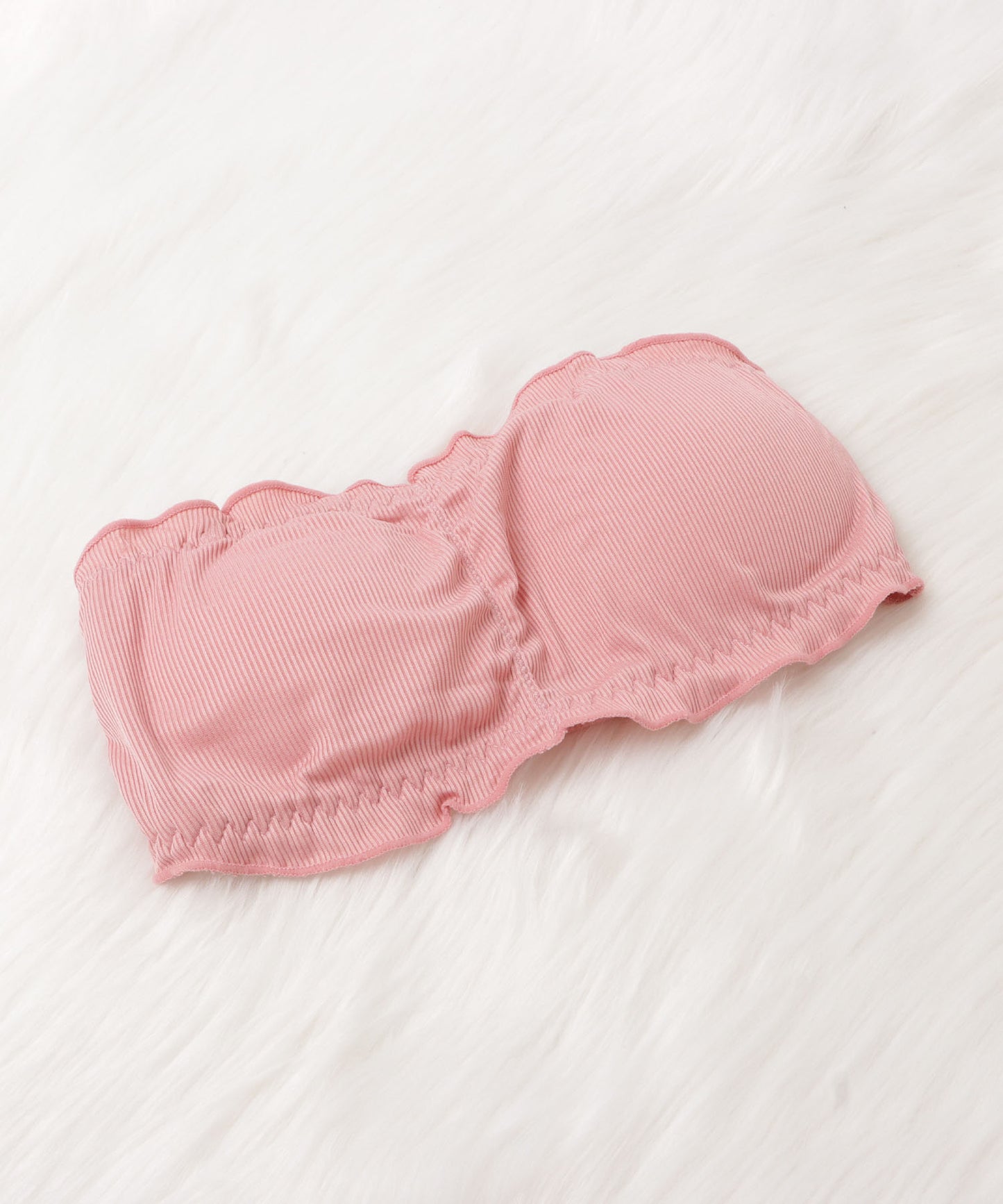 ノンワイヤーリブチューブブラ