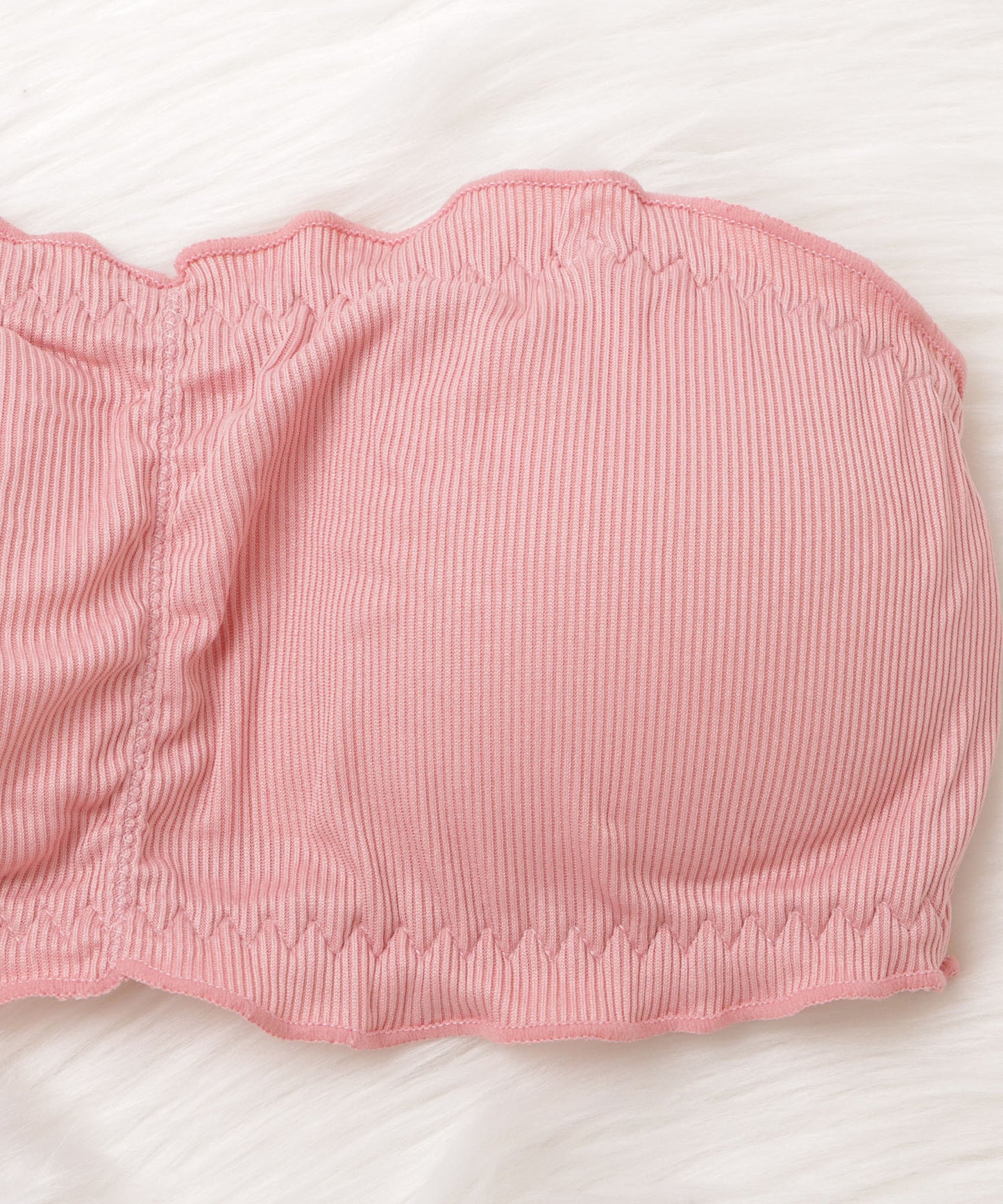 ノンワイヤーリブチューブブラ