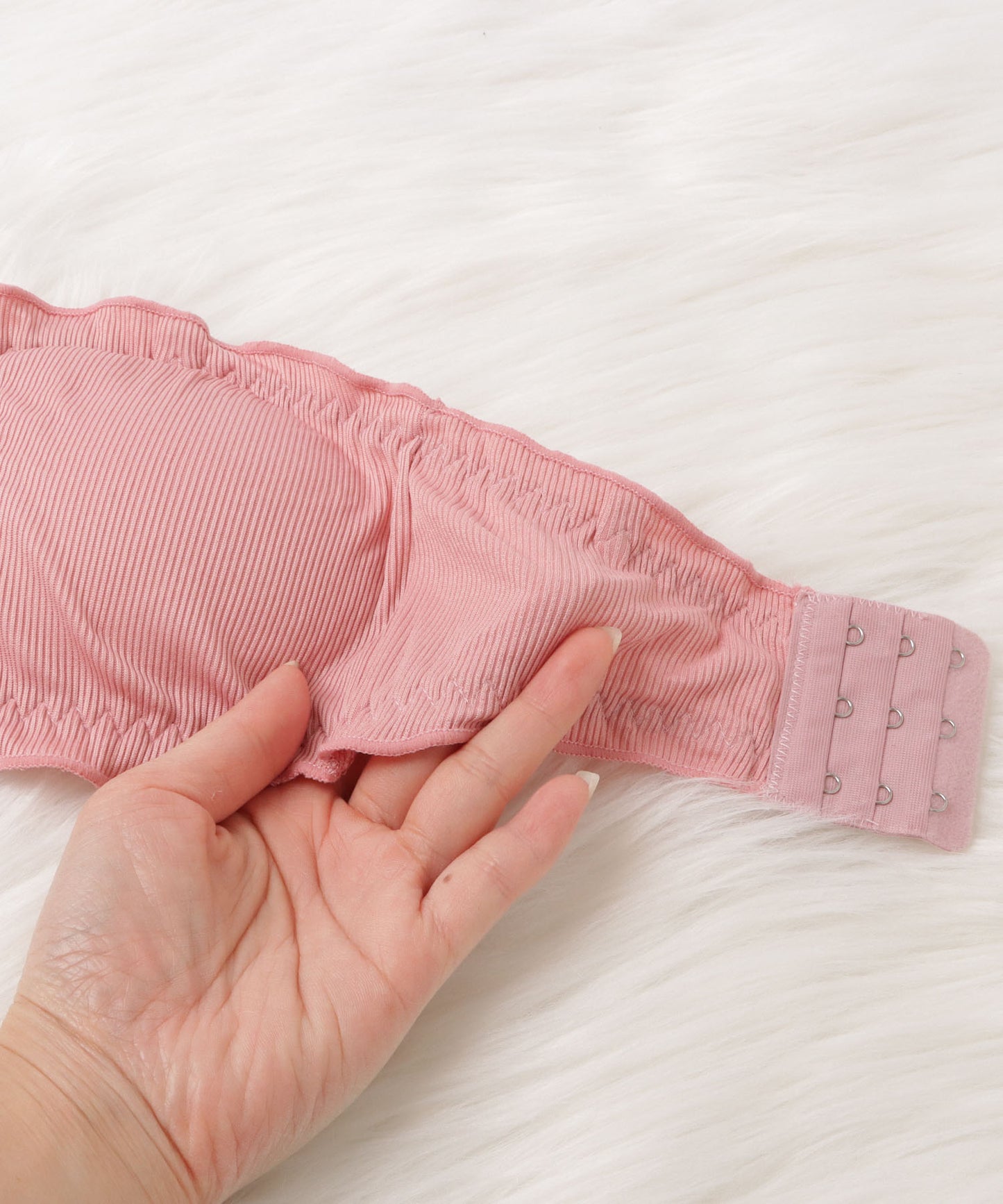 ノンワイヤーリブチューブブラ