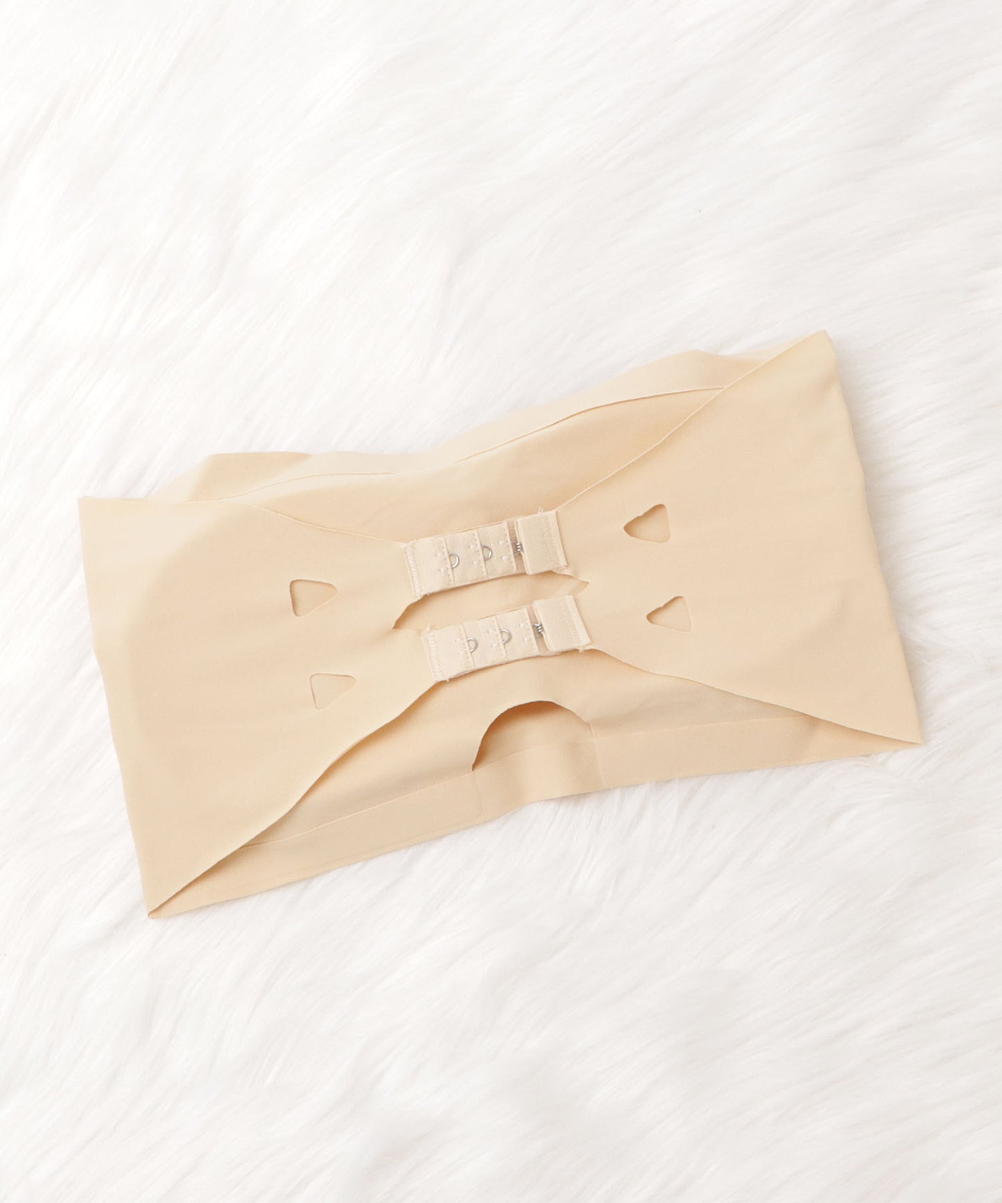 シームレスチューブトップブラ