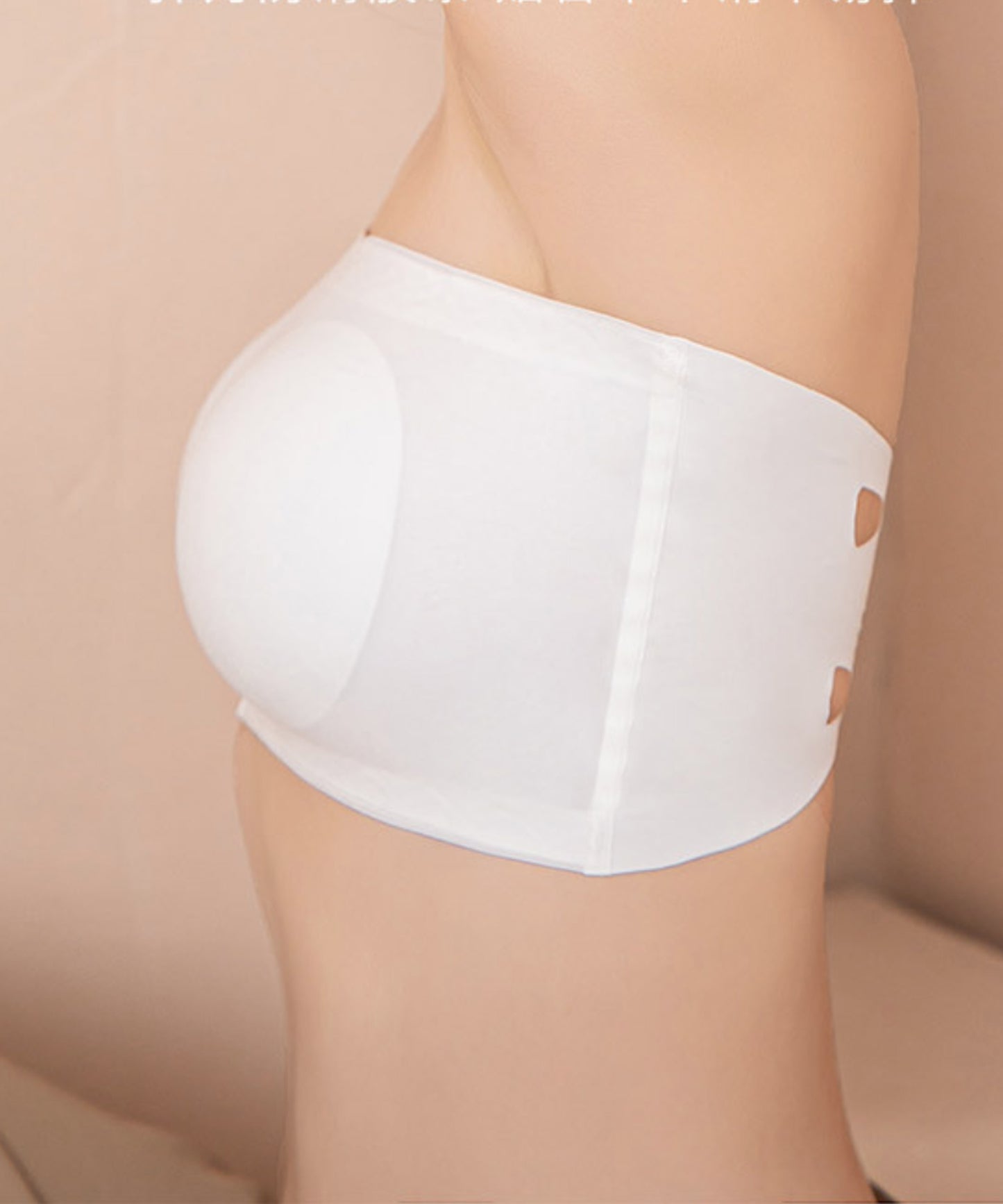 シームレスチューブトップブラ