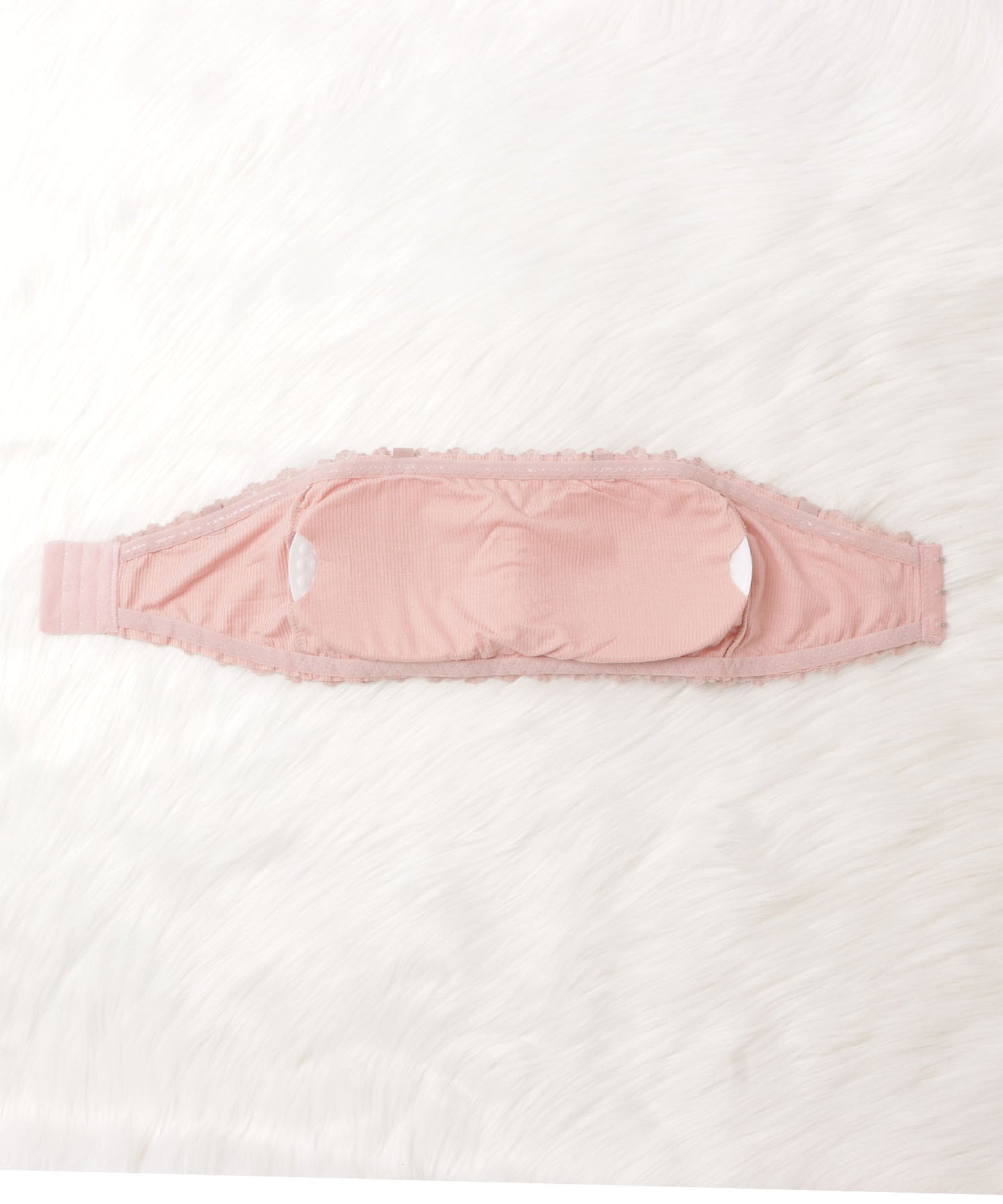 リブチューブトップブラ