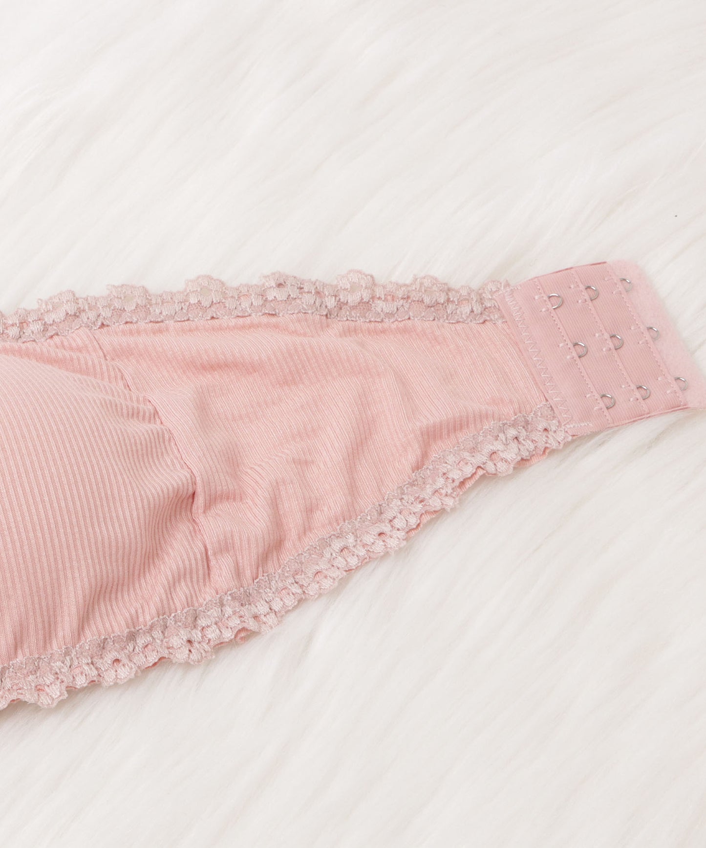 リブチューブトップブラ