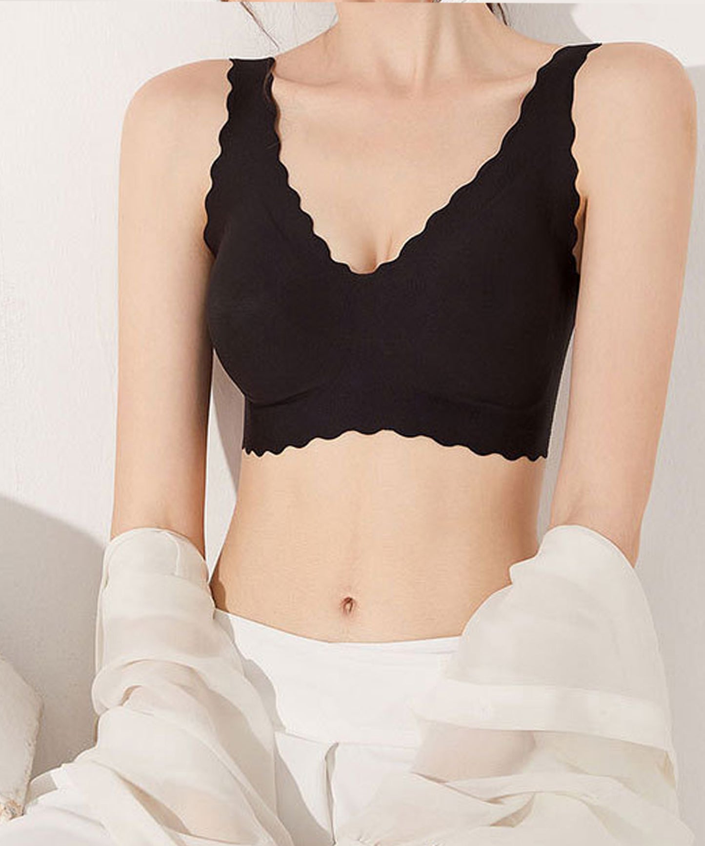 ノンワイヤースカラップコンフォートブラ