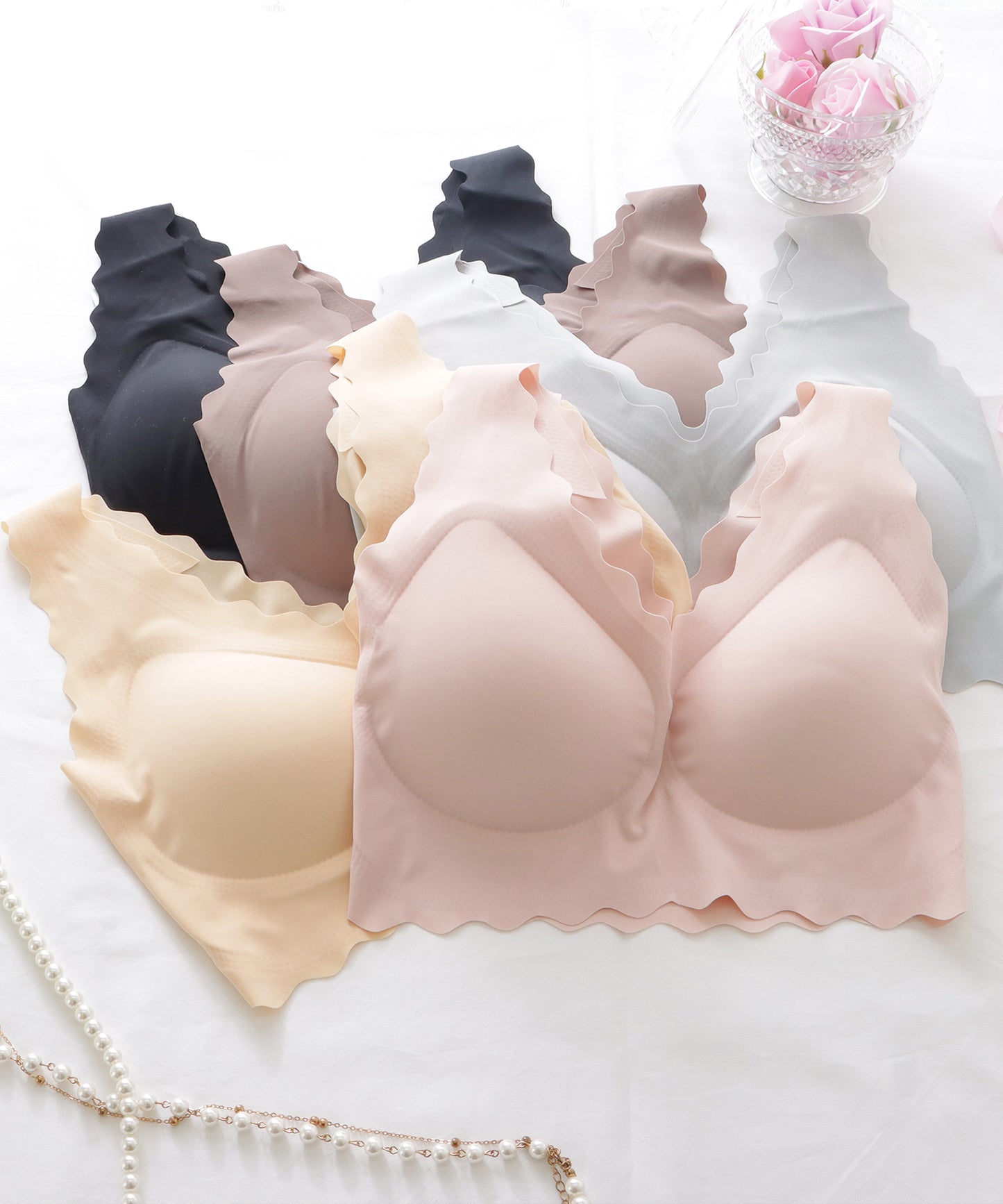 ノンワイヤースカラップコンフォートブラ