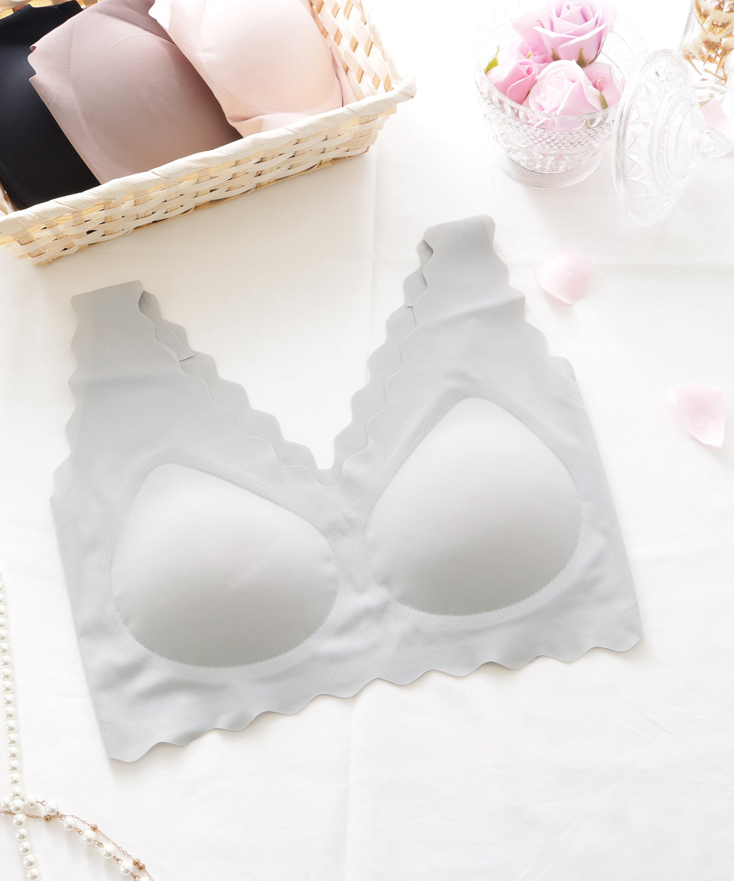 ノンワイヤースカラップコンフォートブラ