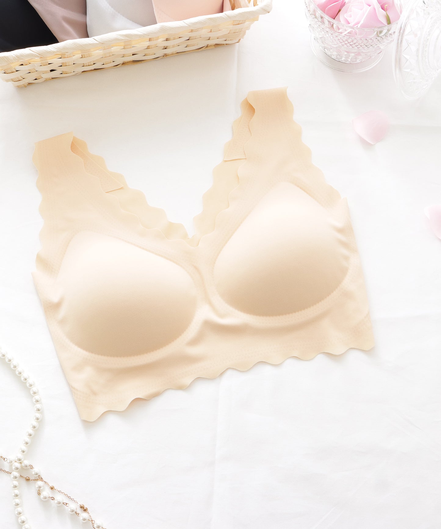 ノンワイヤースカラップコンフォートブラ