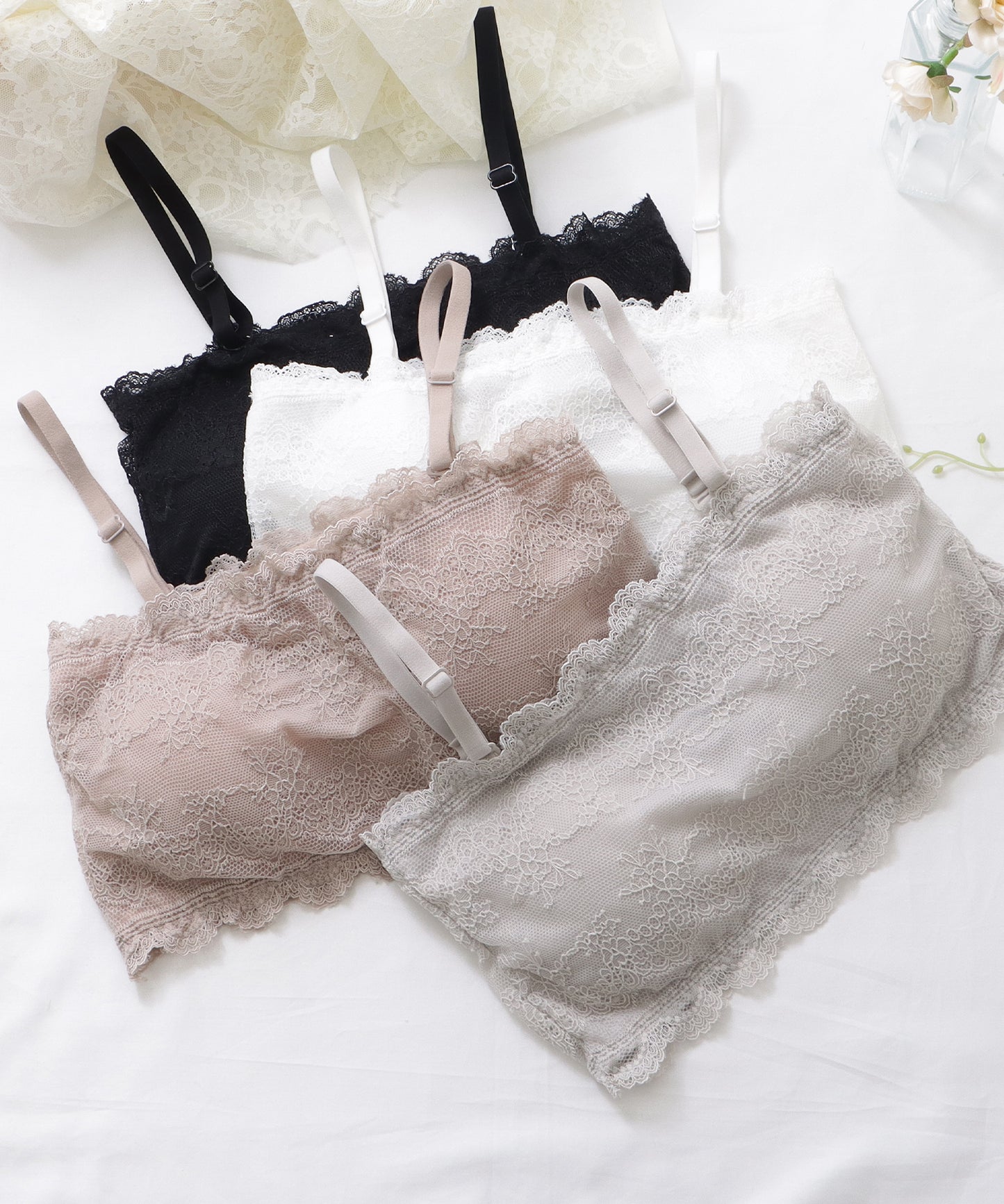 フレンチシックチューブトップブラジャー