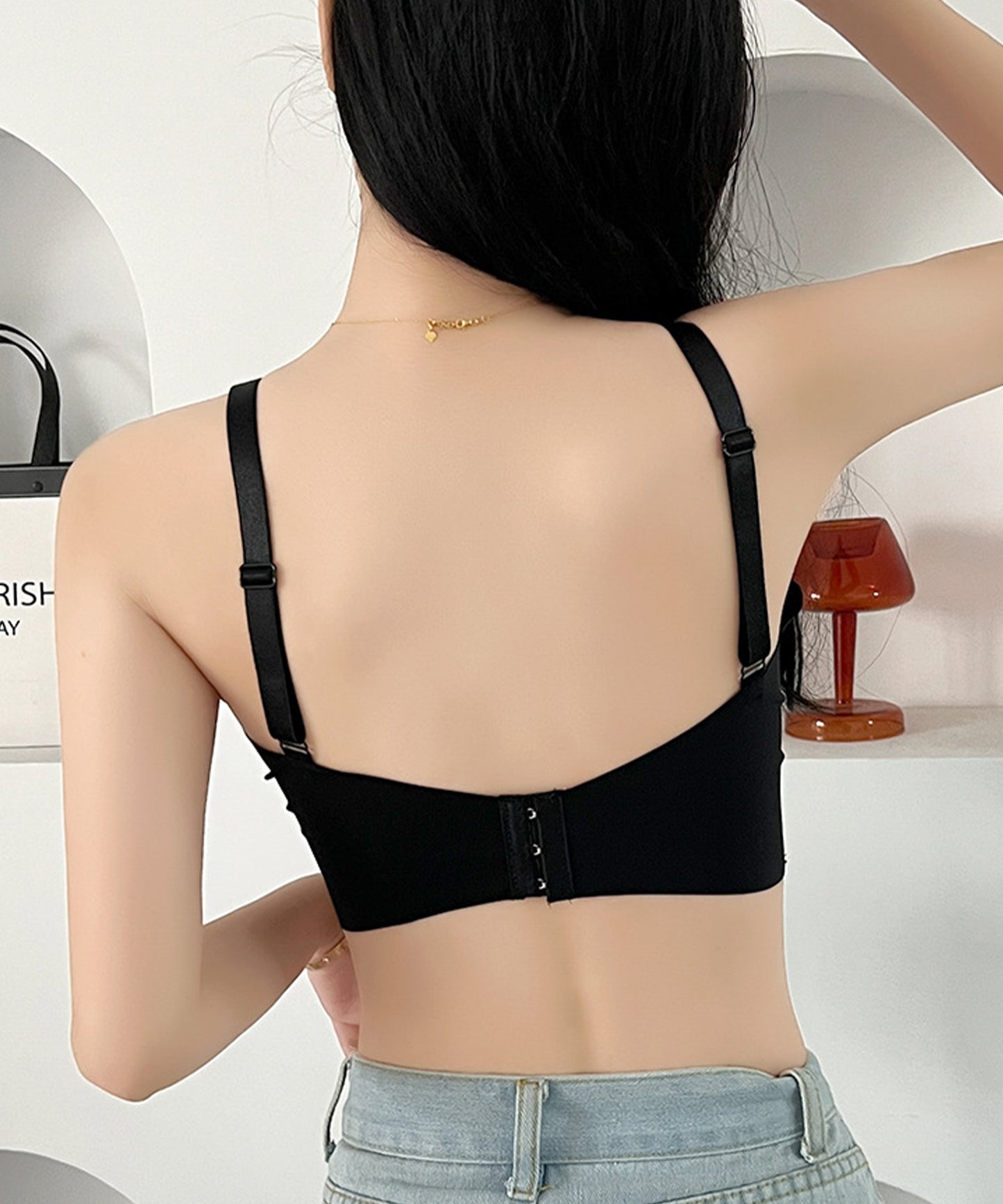 花柄レースワイヤレスブラジャー