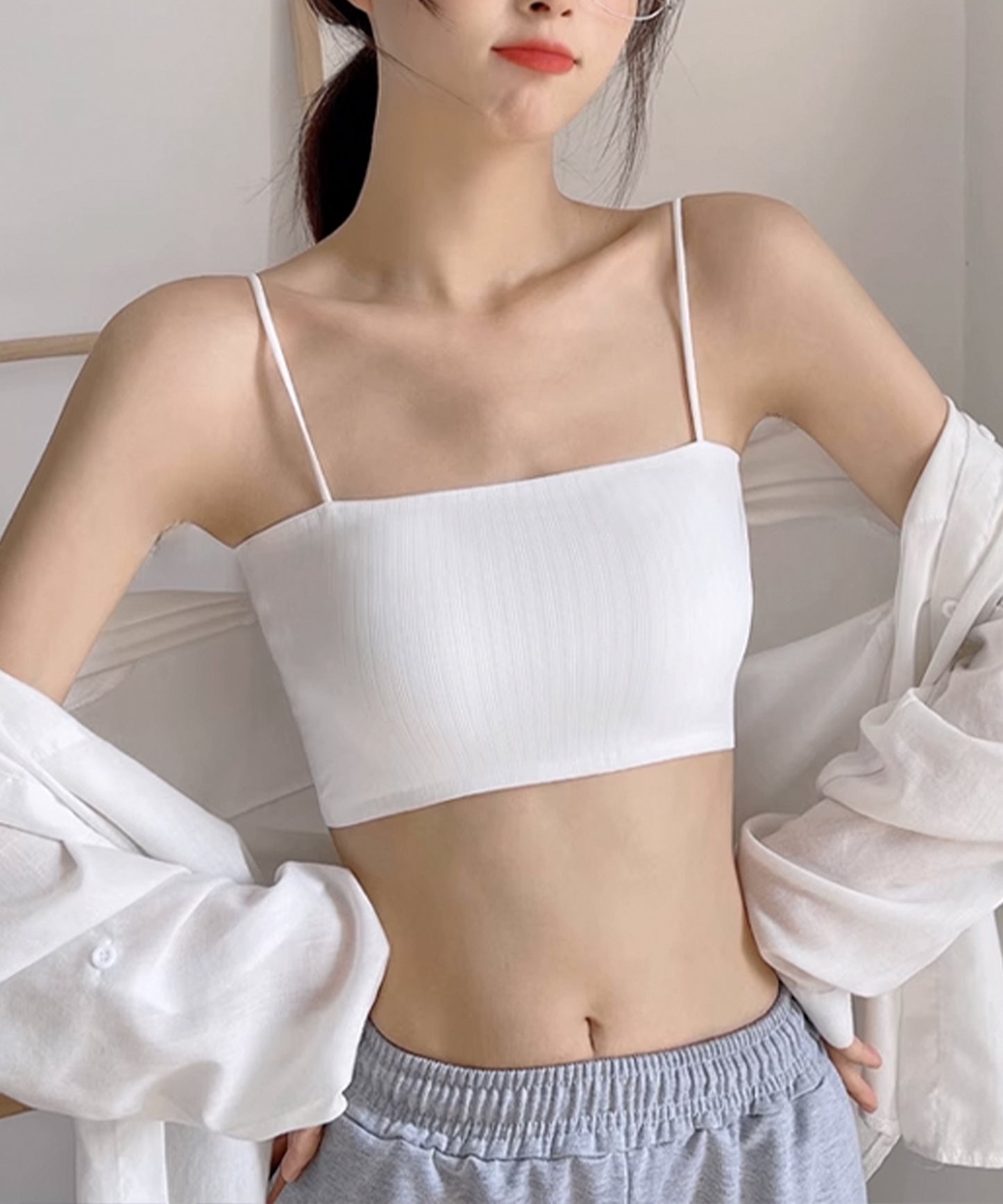 ミニマルチューブトップブラジャー
