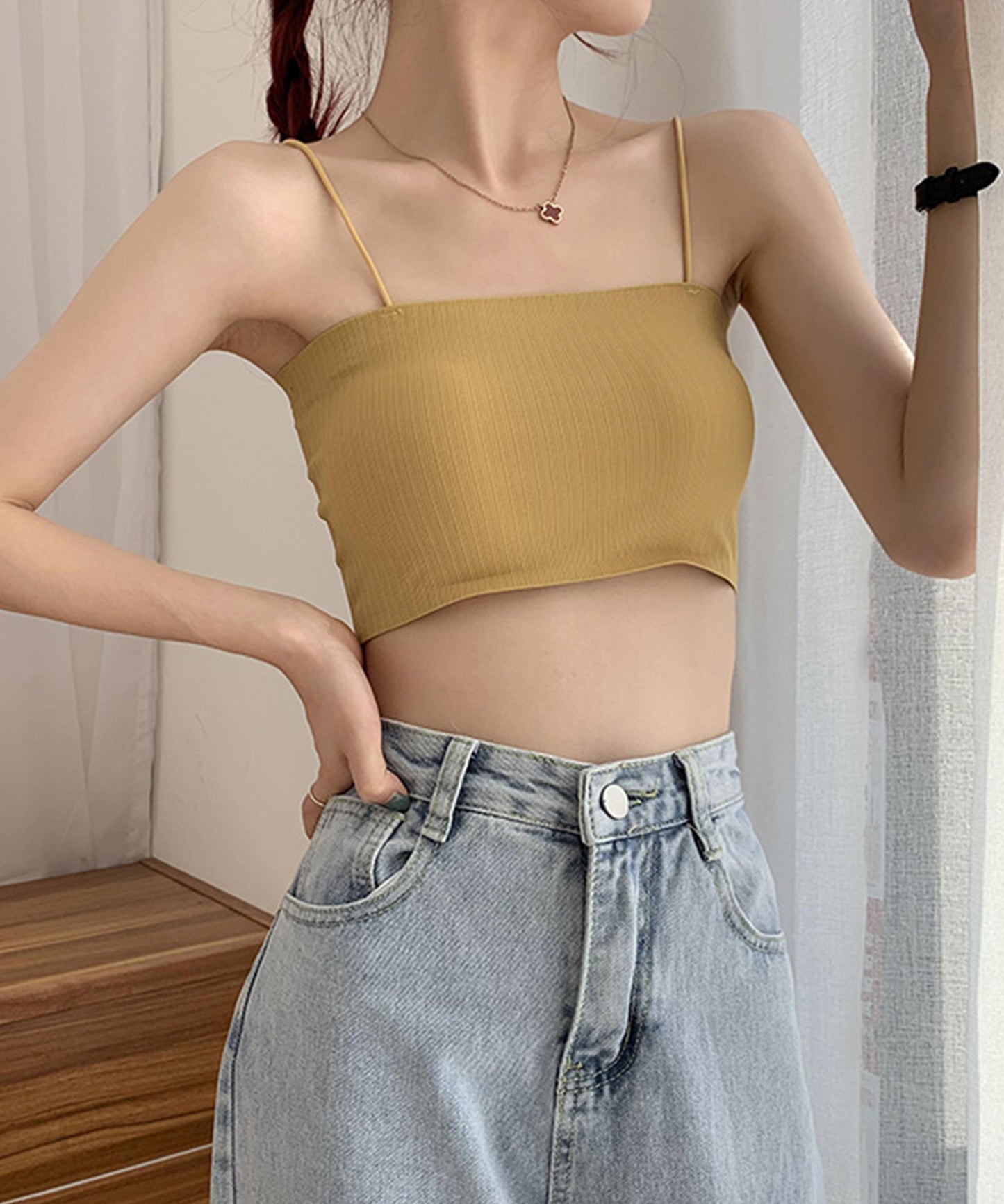 ミニマルチューブトップブラジャー