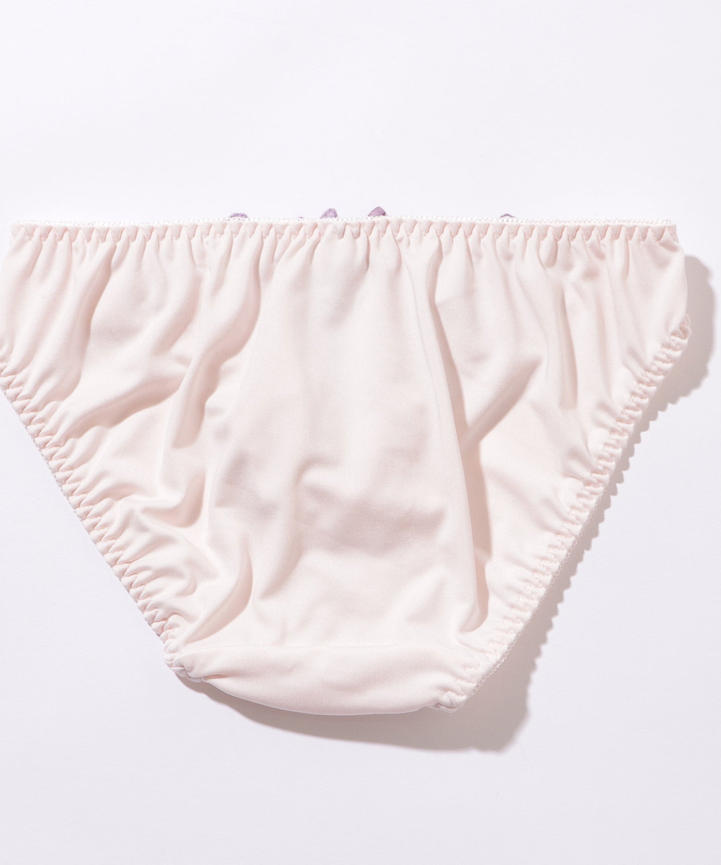 レトロ フラワー 刺繍 ノンワイヤー ブラジャー&ショーツ