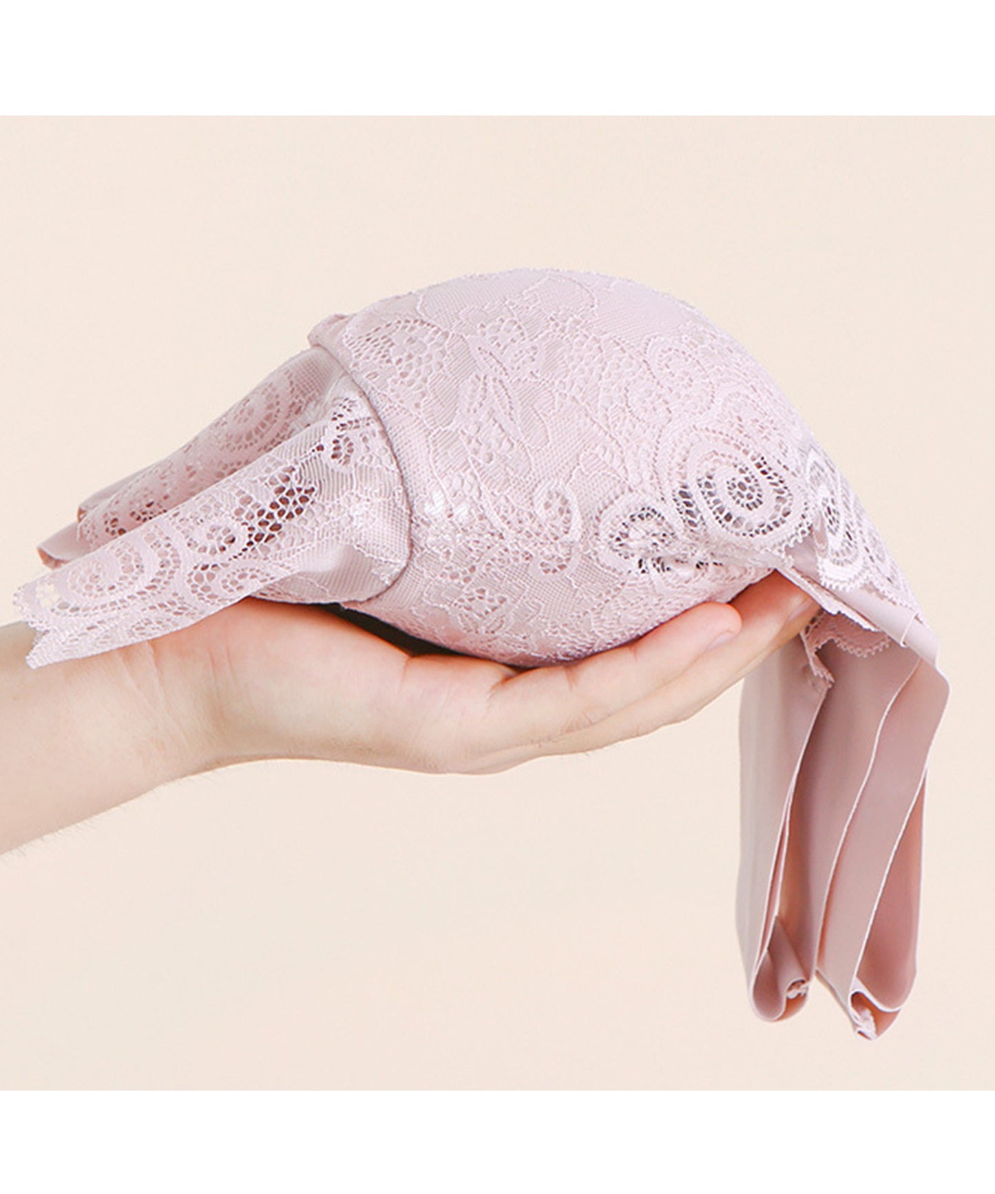 背面シームレスタイプ ノンワイヤーレースブラジャー