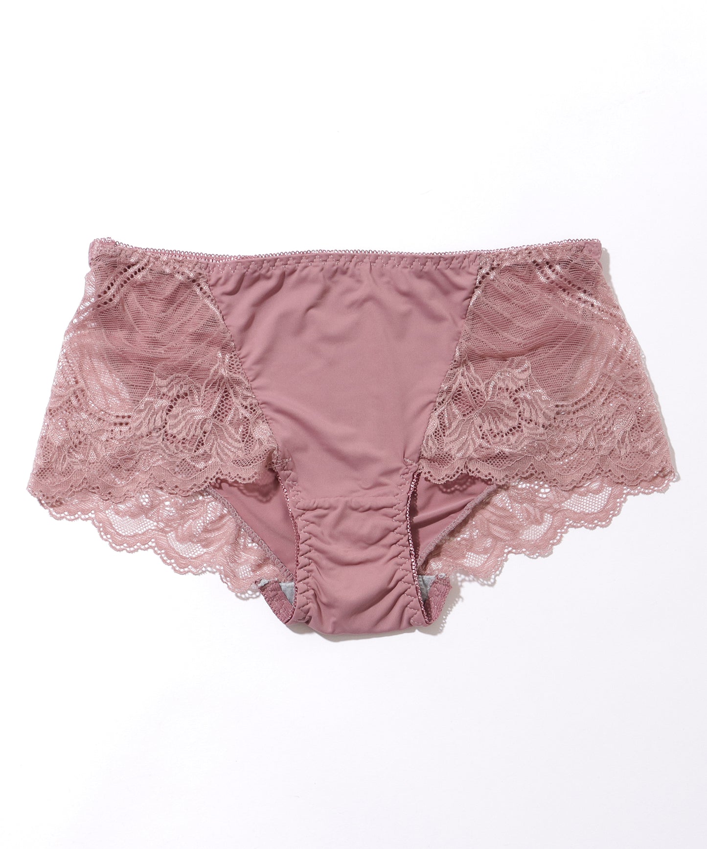 Vネック チャーム付き レーシィ ソフト ノンワイヤー ブラ&ショーツ