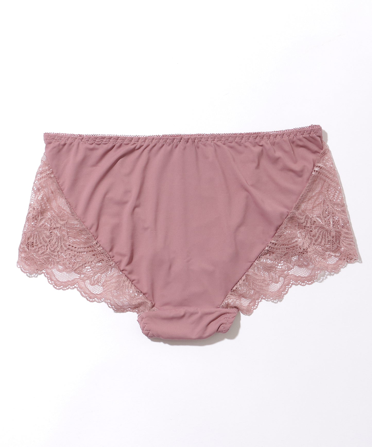 Vネック チャーム付き レーシィ ソフト ノンワイヤー ブラ&ショーツ