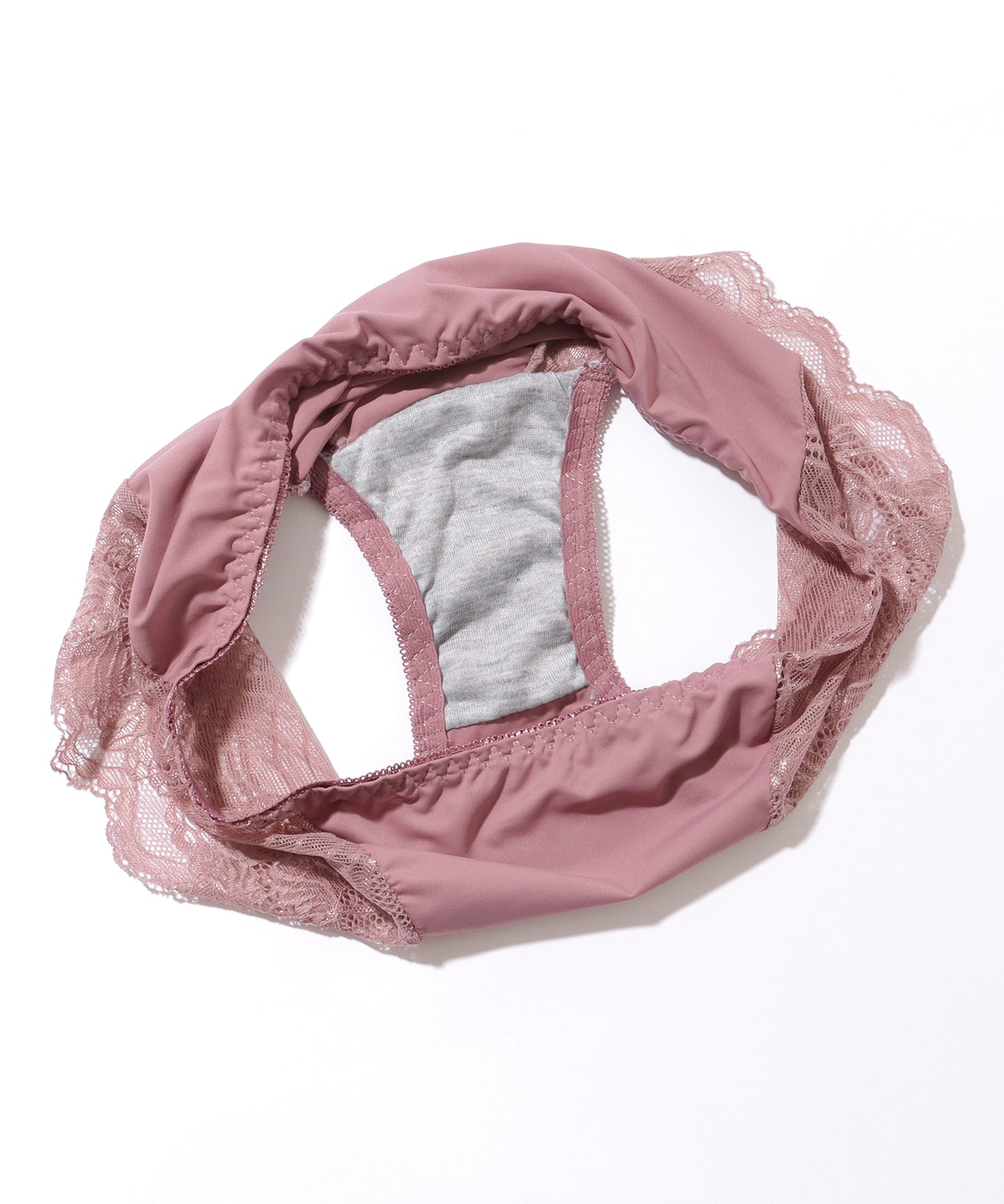 Vネック チャーム付き レーシィ ソフト ノンワイヤー ブラ&ショーツ