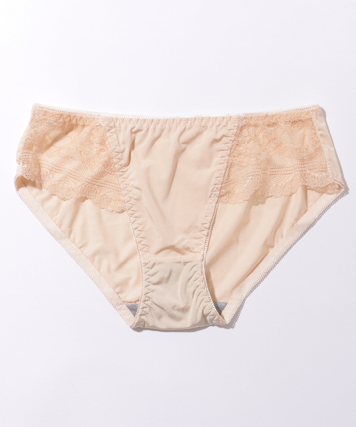 チャーム付き Vネック レーシィ 脇高 ノンワイヤー ブラ&ショーツ