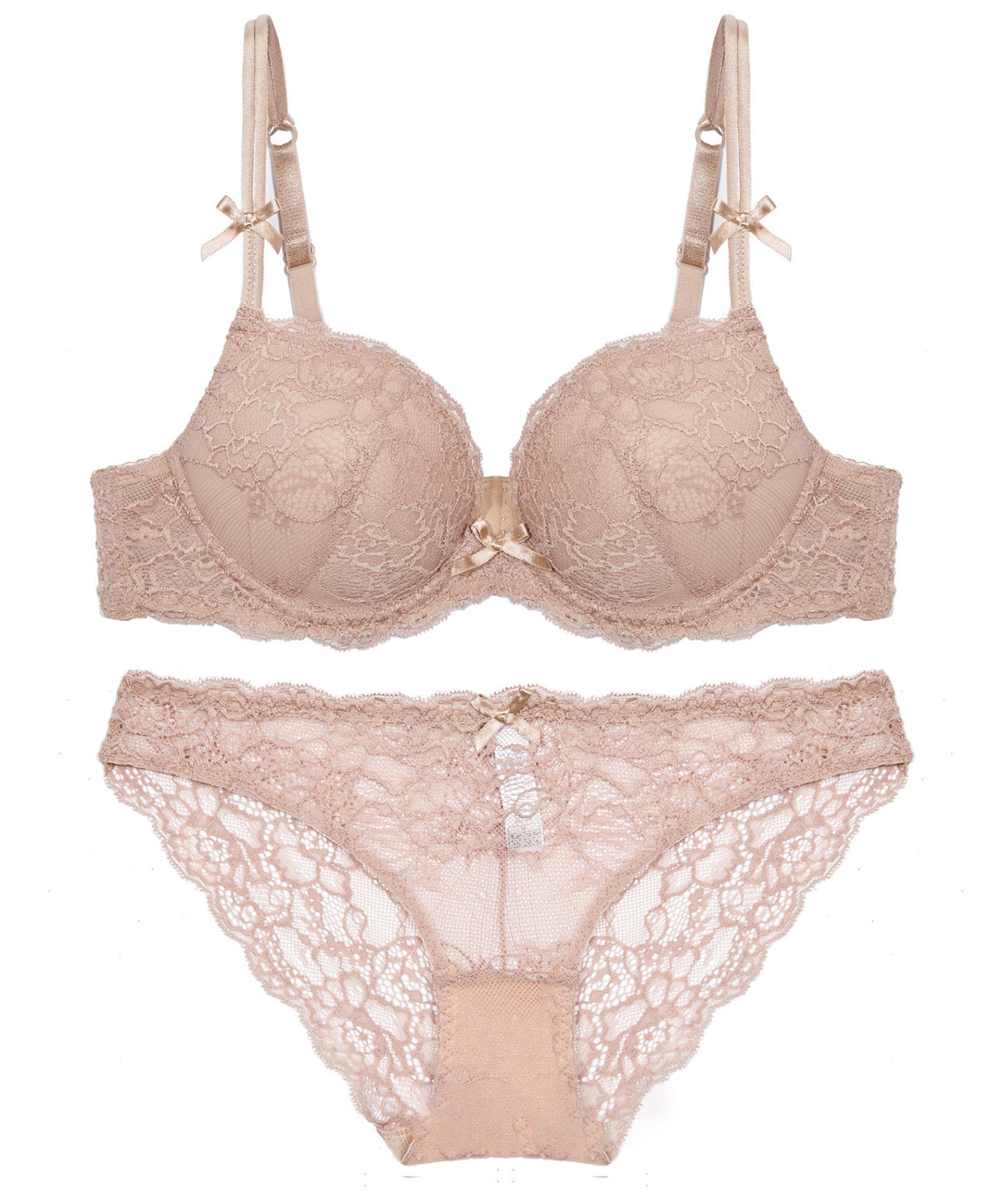 谷間メイク レースブラ・ショーツ2点セット