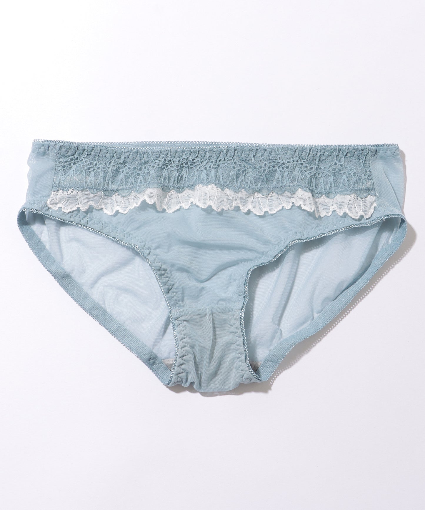 レース レイヤード 3/4 ソフト ノンワイヤー ブラ&ショーツ