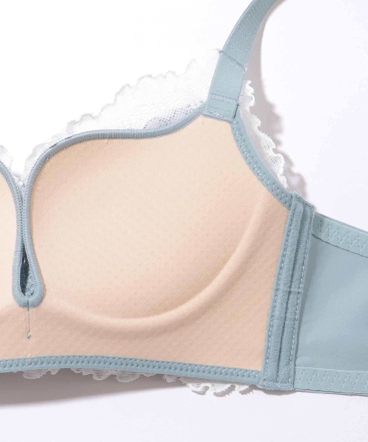 レース レイヤード 3/4 ソフト ノンワイヤー ブラ&ショーツ