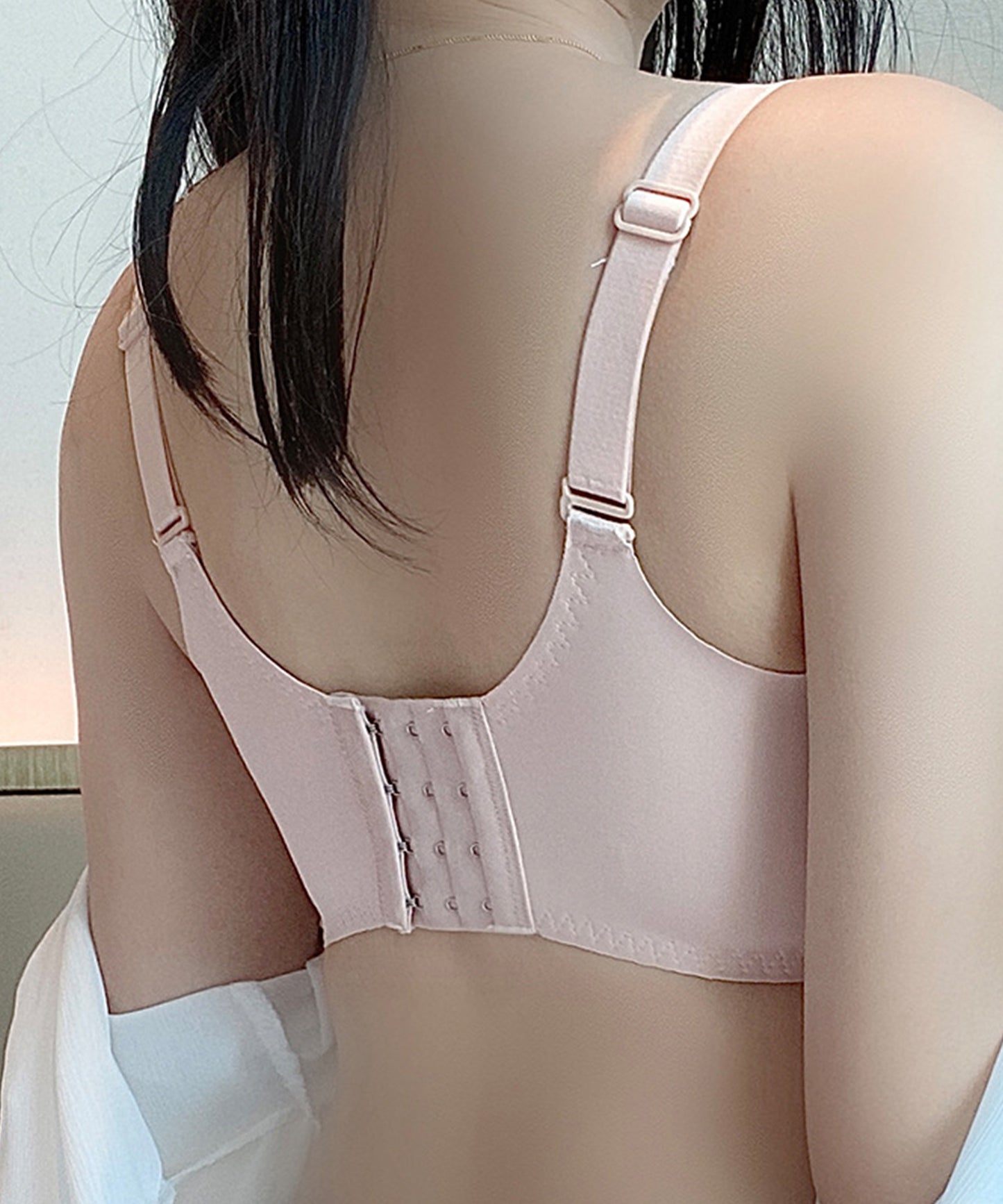 カットレース シアー レイヤード ノンワイヤー ブラジャー