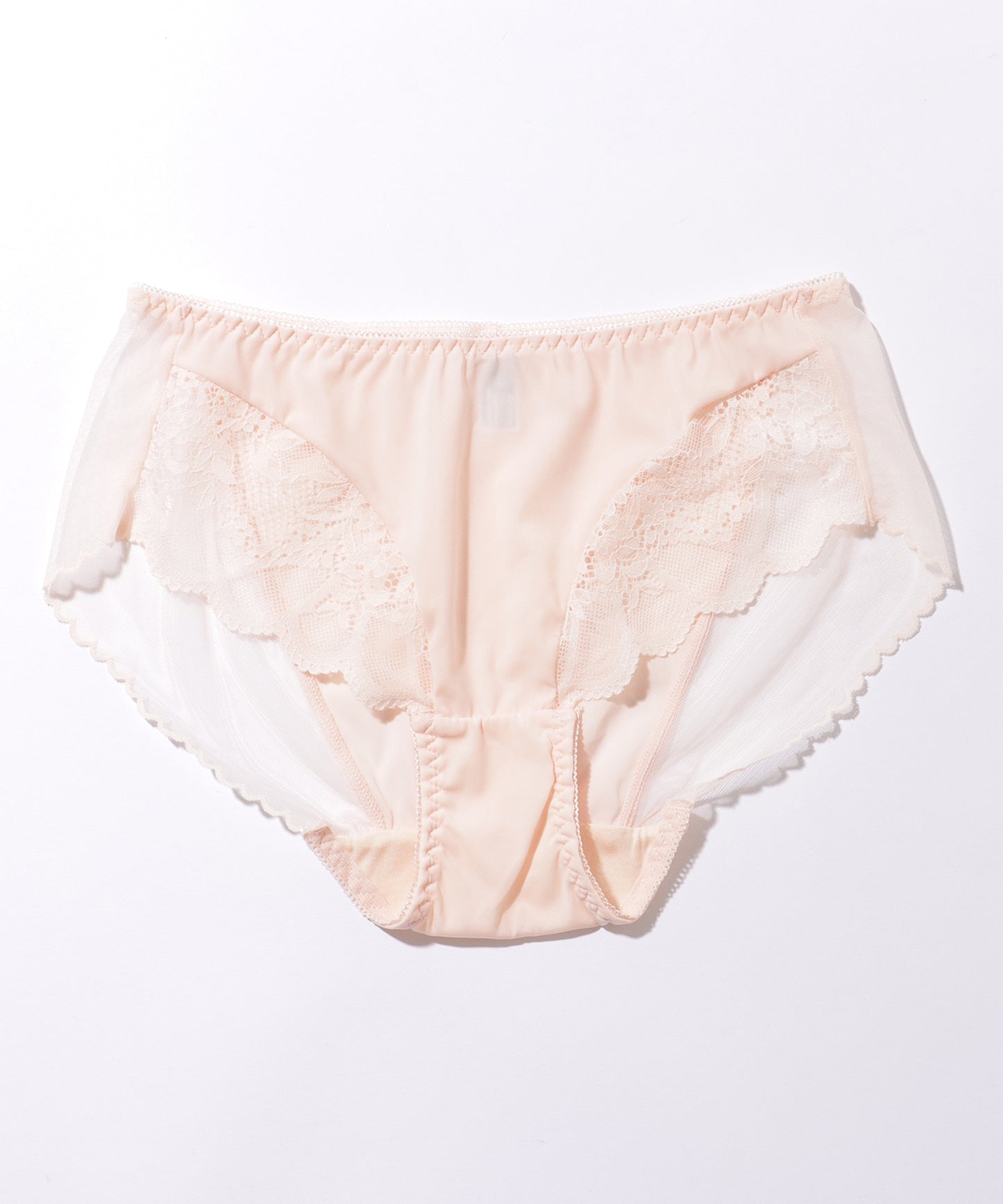 スカラップ レイヤード レーシィ 脇高 ブラ&ショーツ