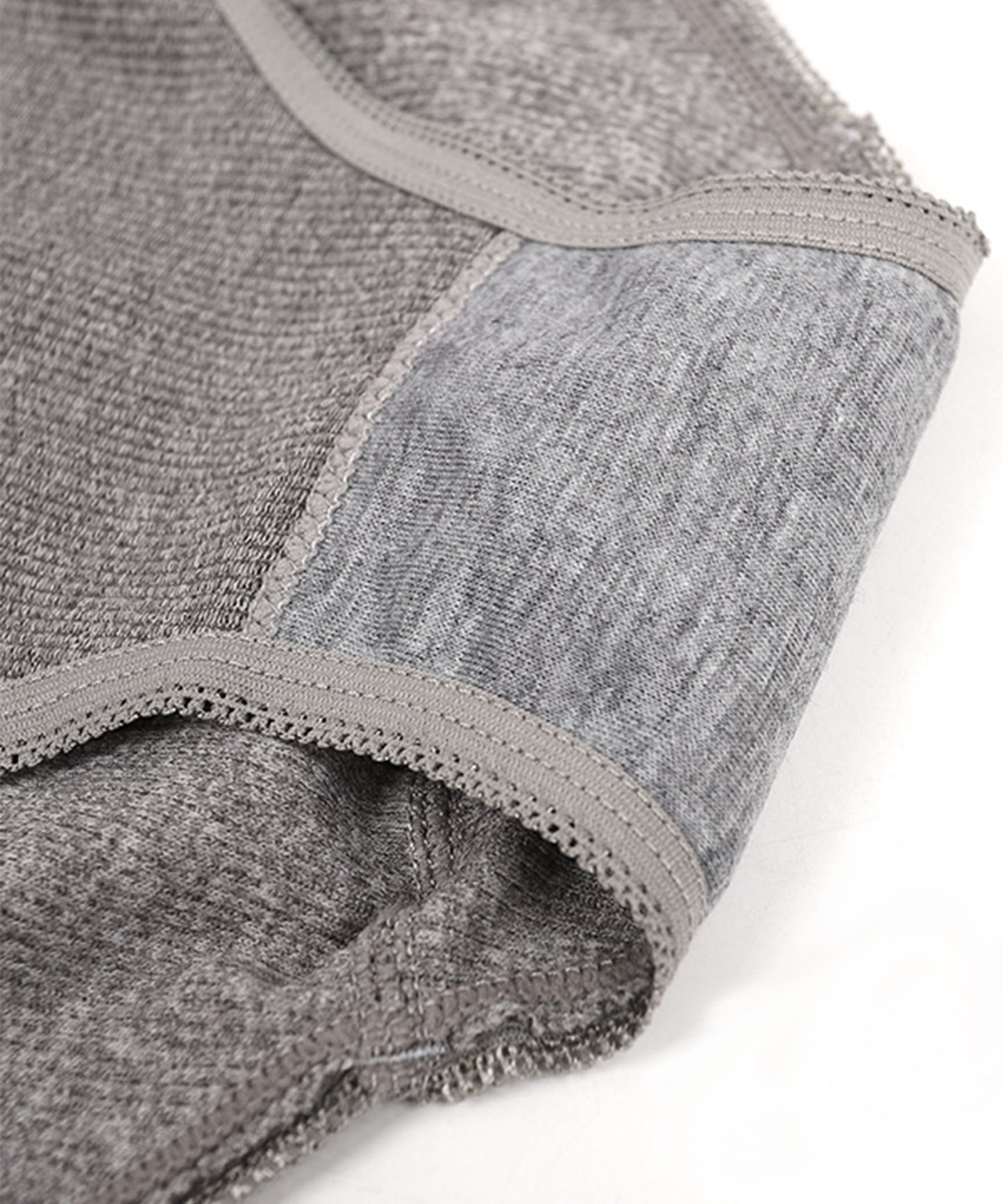 ノンワイヤー 細リブブラ&ショーツ 2点セット