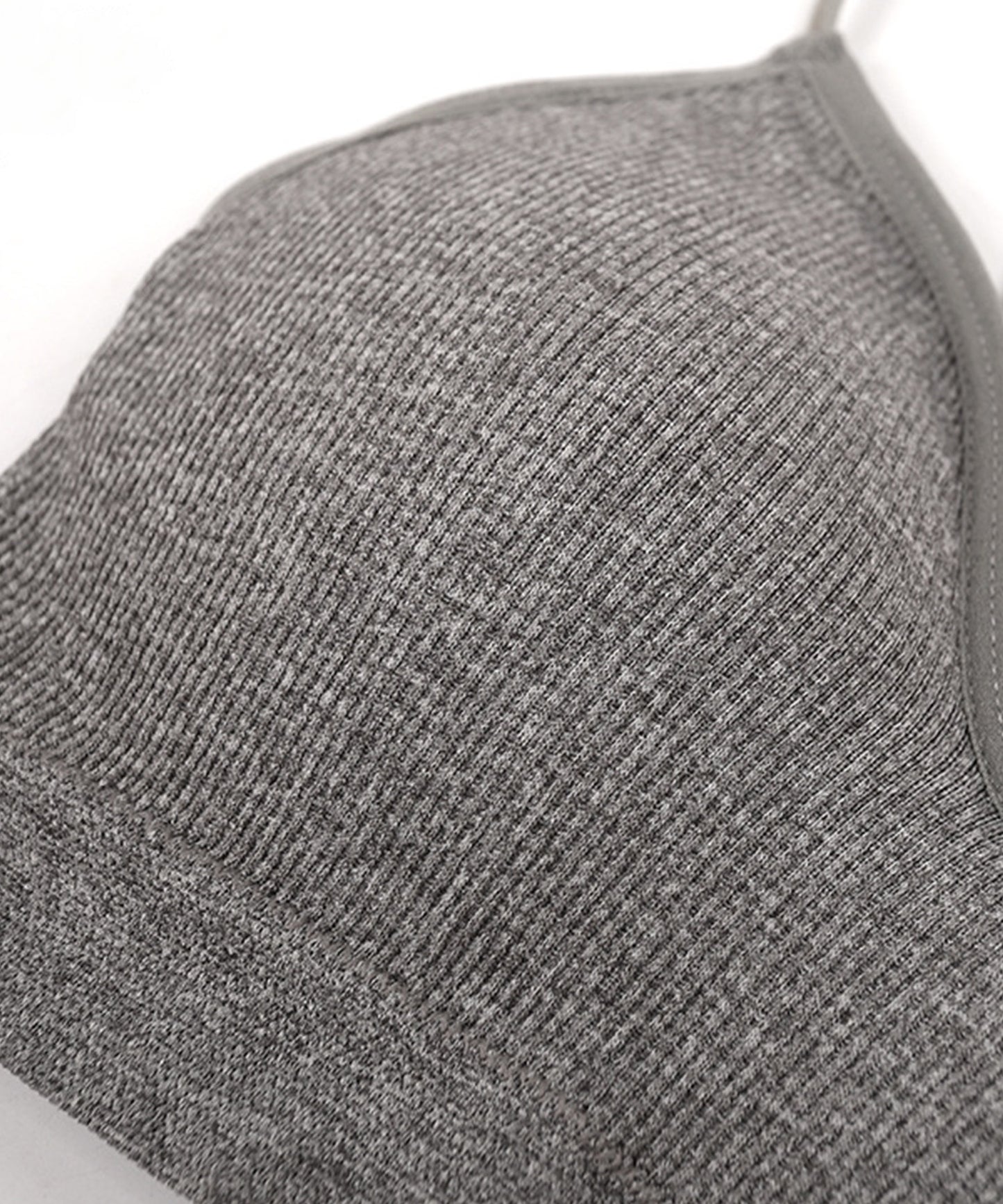 ノンワイヤー 細リブブラ&ショーツ 2点セット