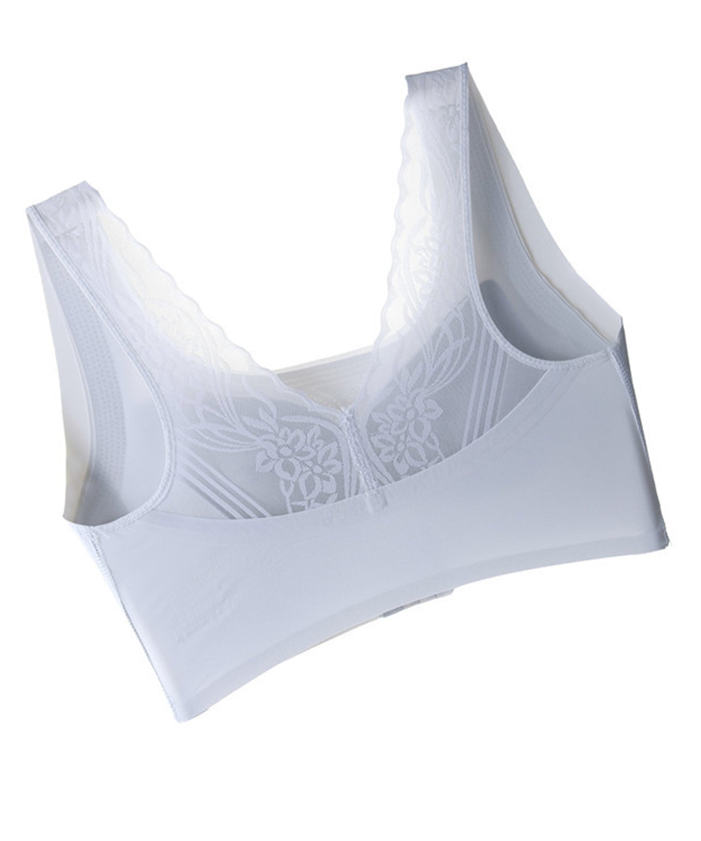 ノンワイヤー バックレースデザインブラ