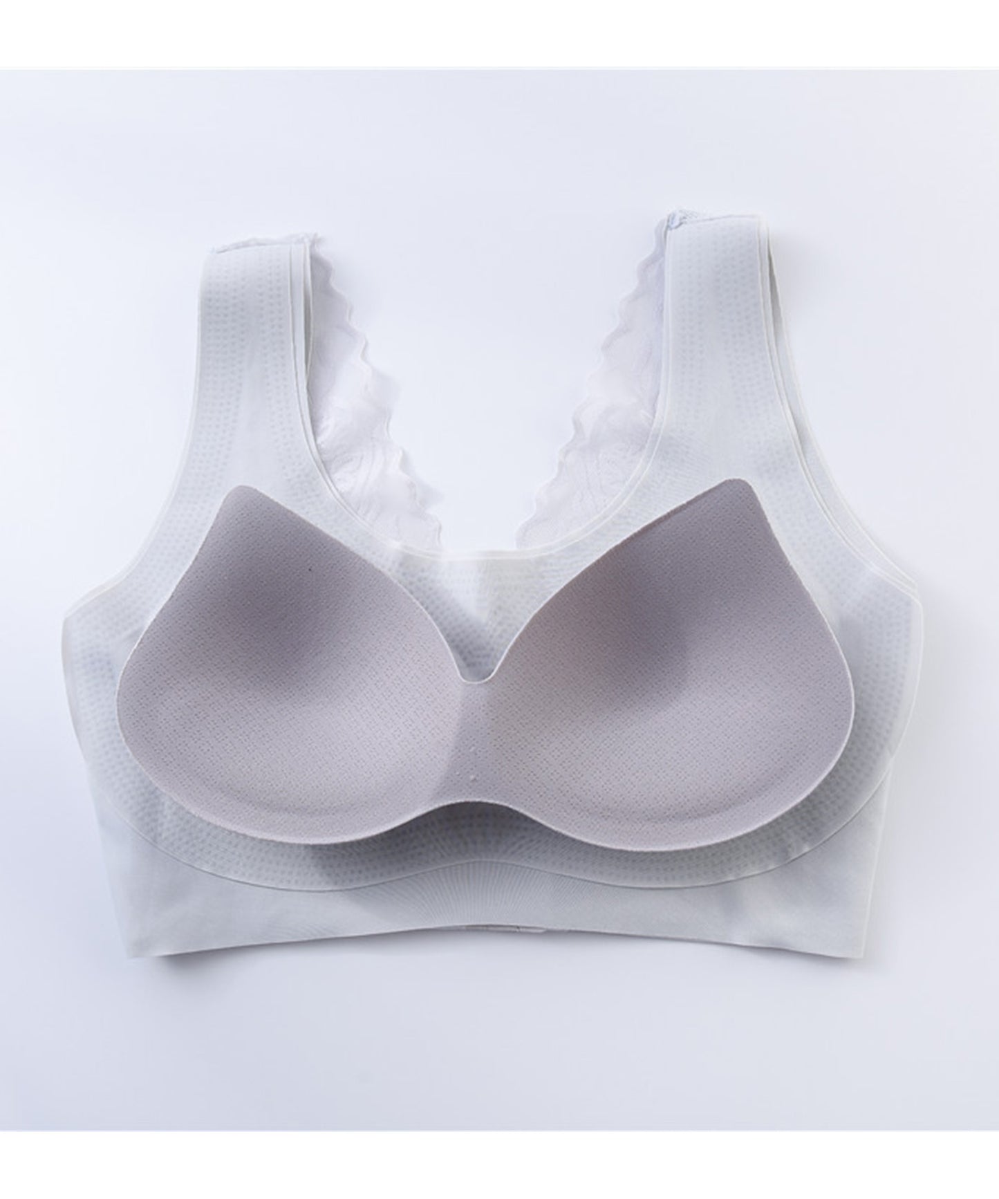 ノンワイヤー バックレースデザインブラ
