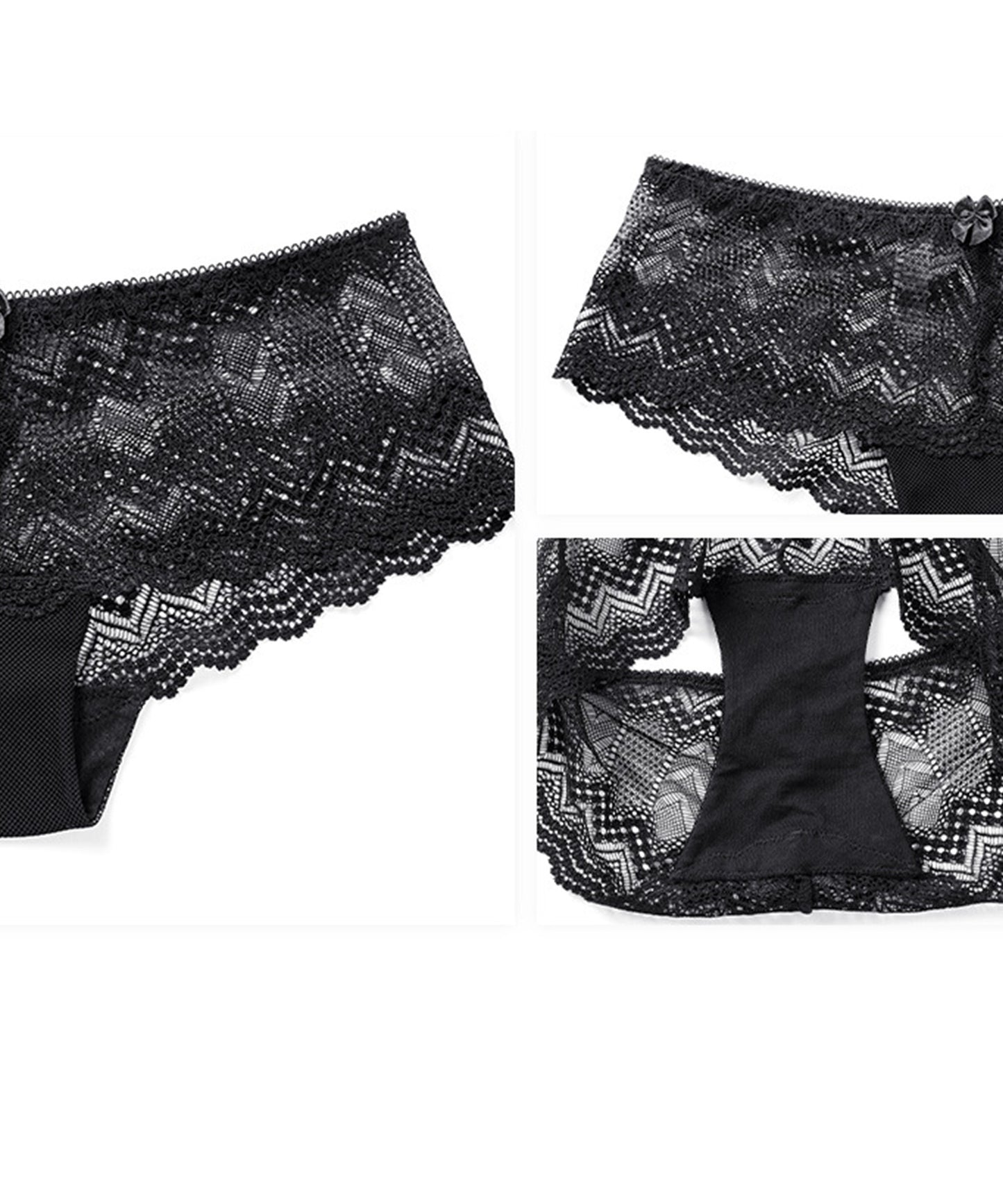 ノンワイヤー バックオープンブラ&ショーツ 2点セット