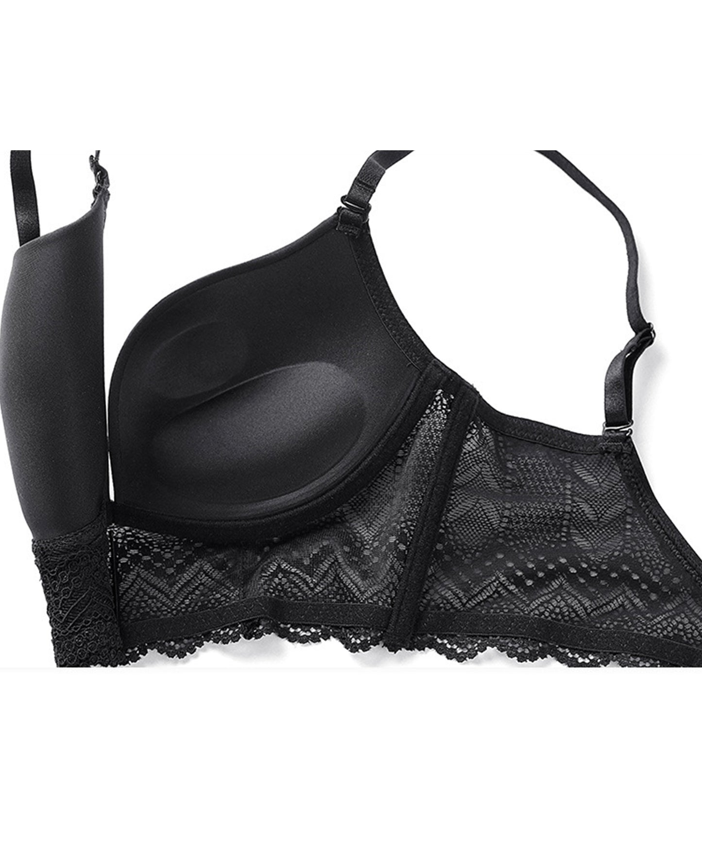 ノンワイヤー バックオープンブラ&ショーツ 2点セット