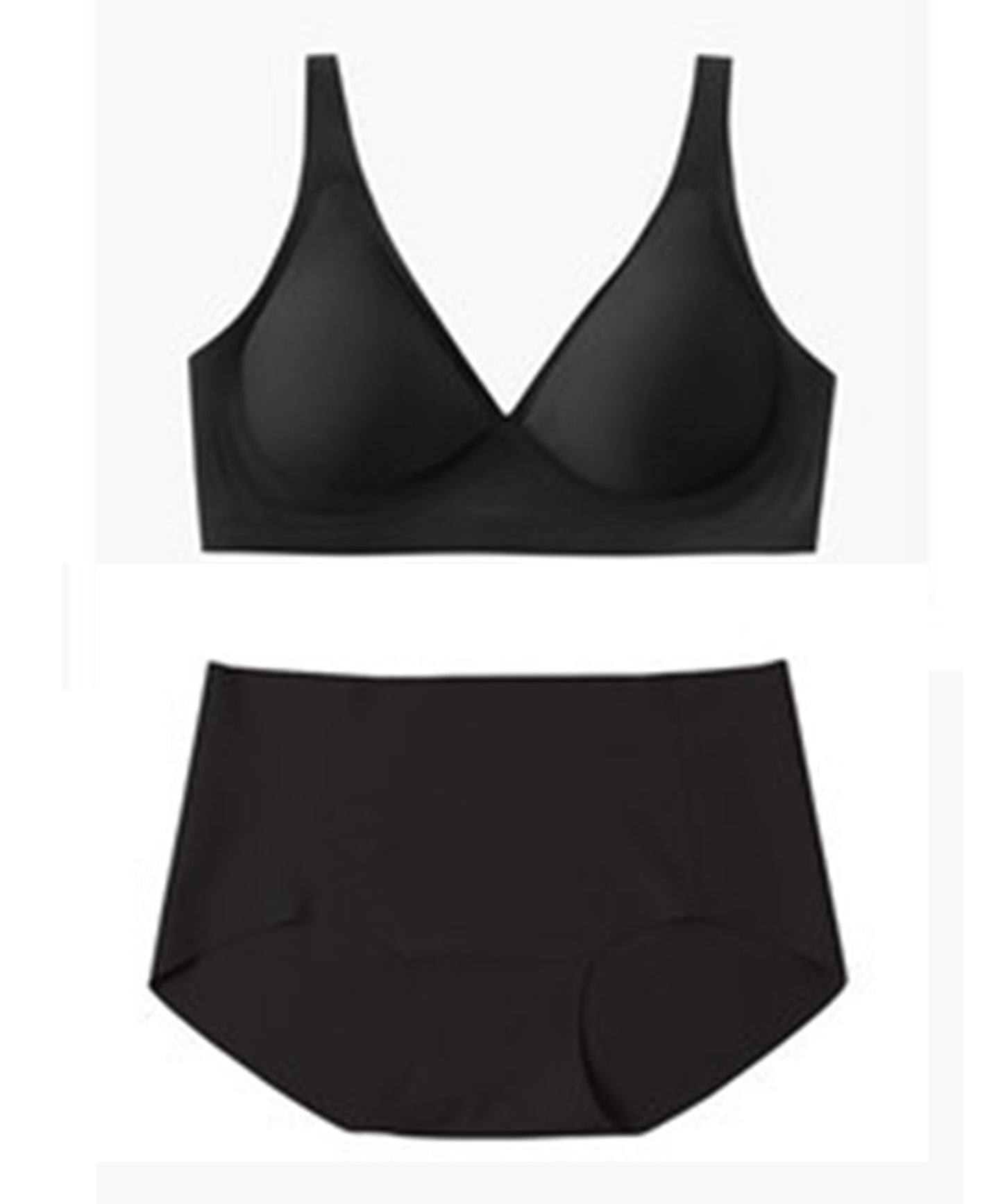 アウターに響かないブラ&ショーツ 2点セット