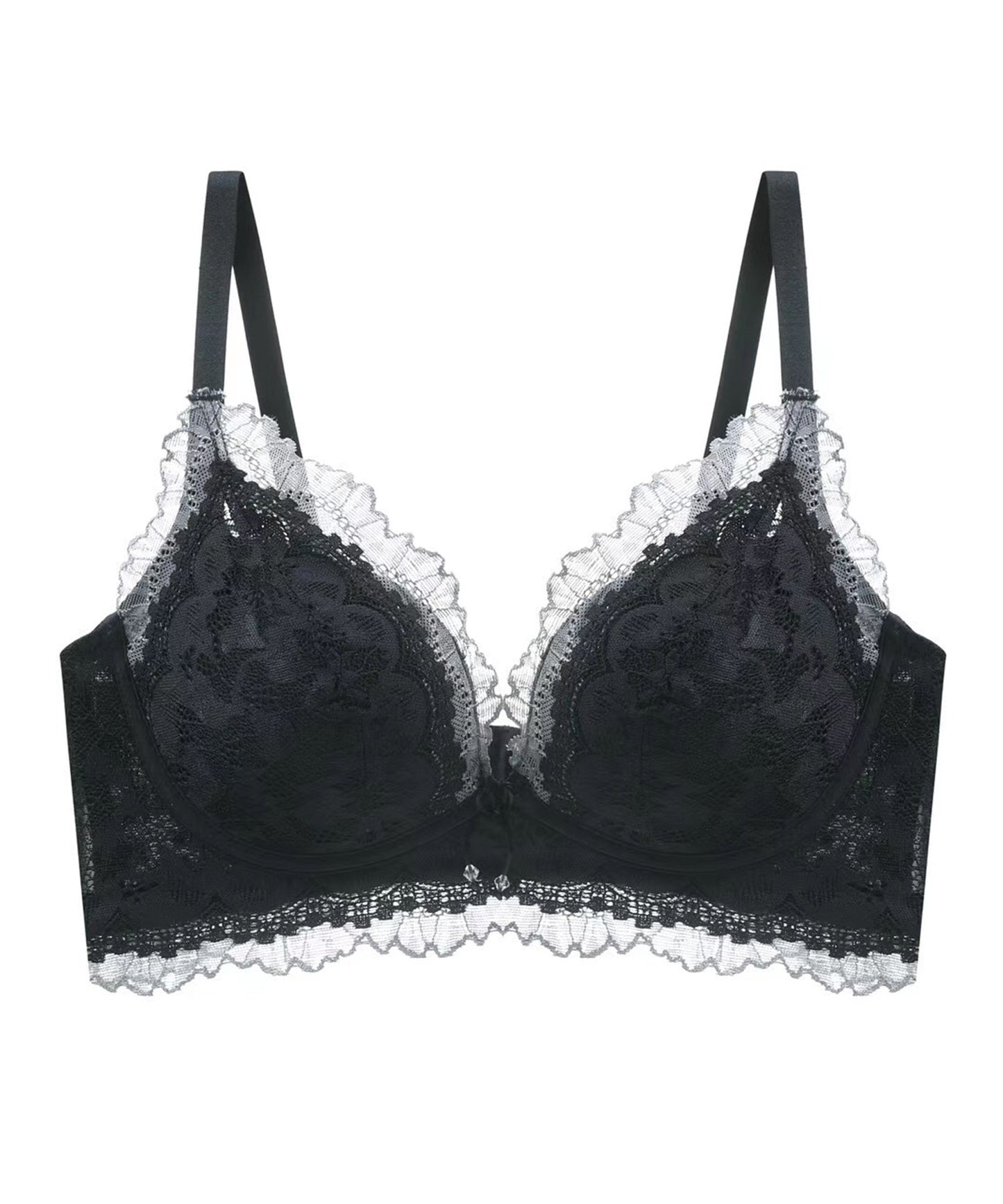 ノンワイヤー レースブラ・ショーツ2点セット