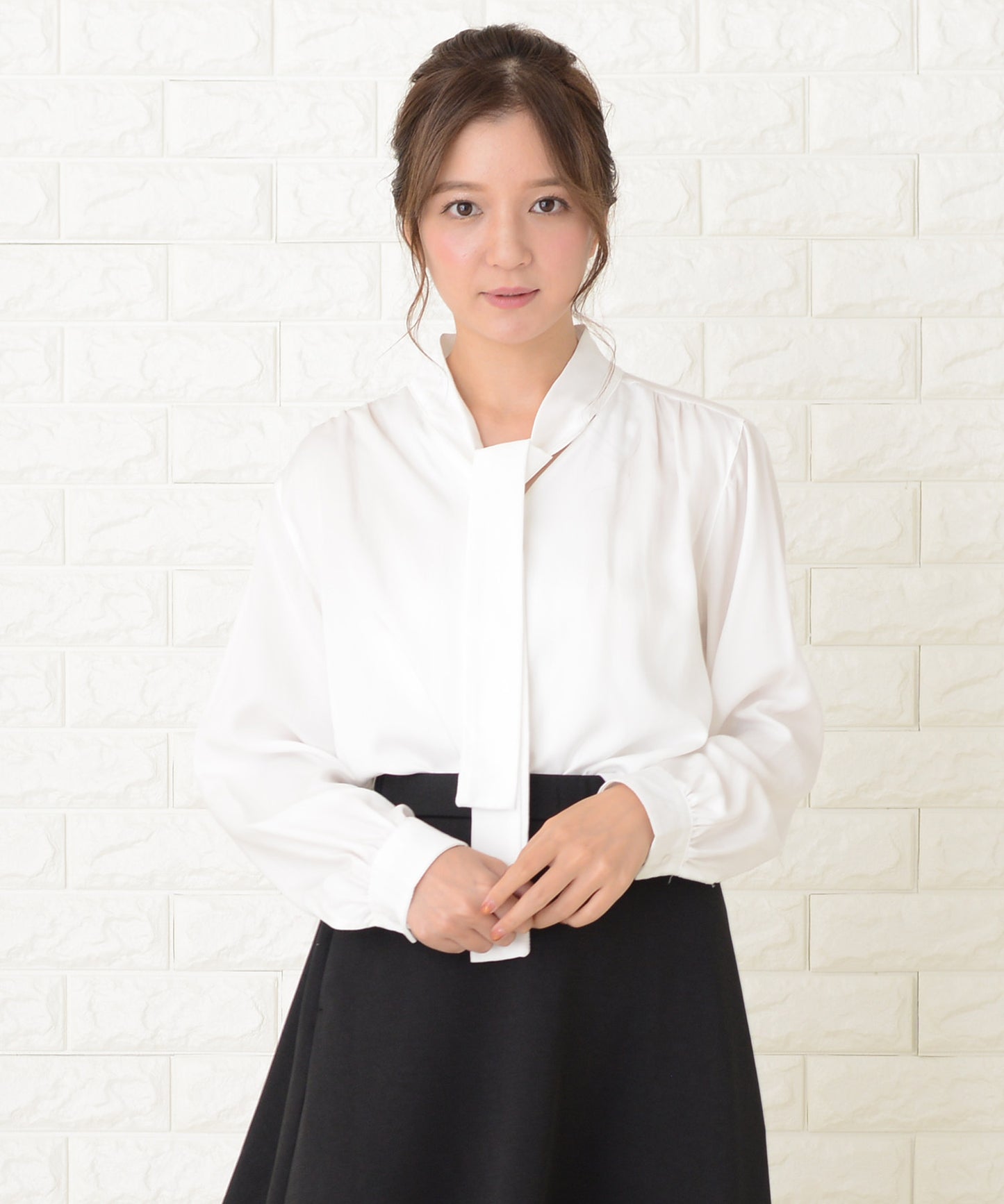 ボウタイ 長袖 ブラウス