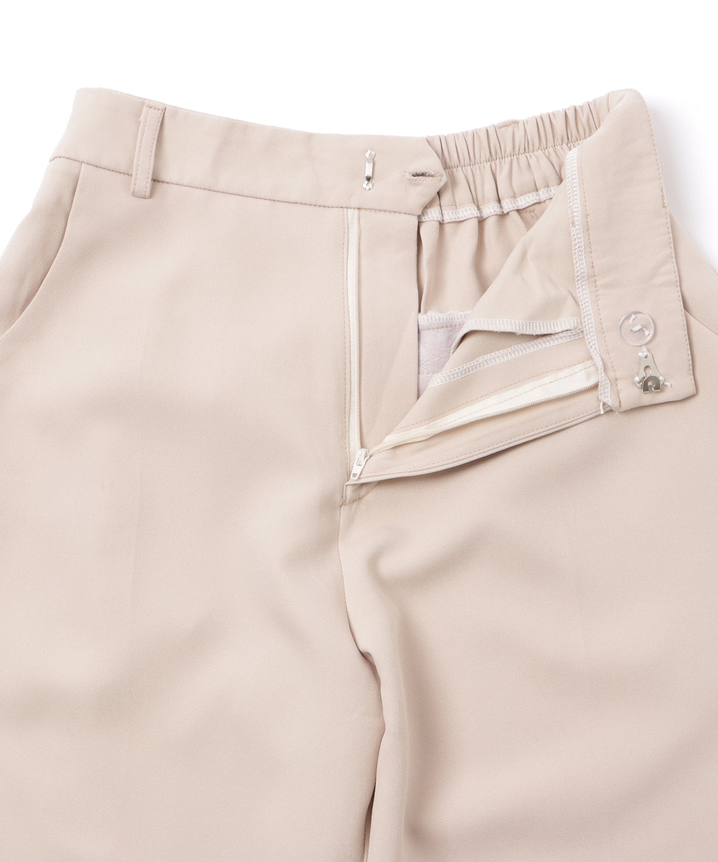 ツイルセンタープレスハイウエストストレートパンツ