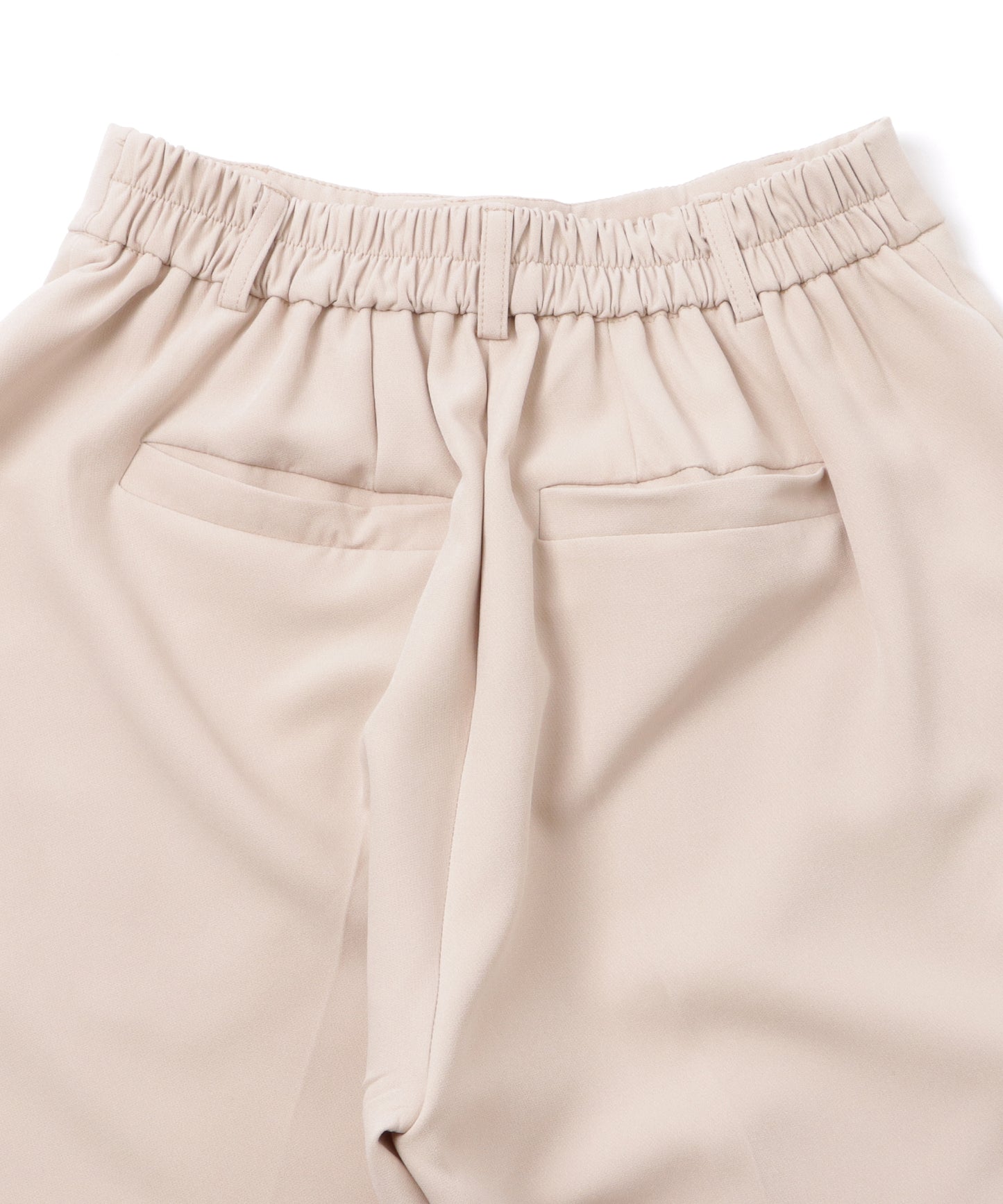 ツイルセンタープレスハイウエストストレートパンツ