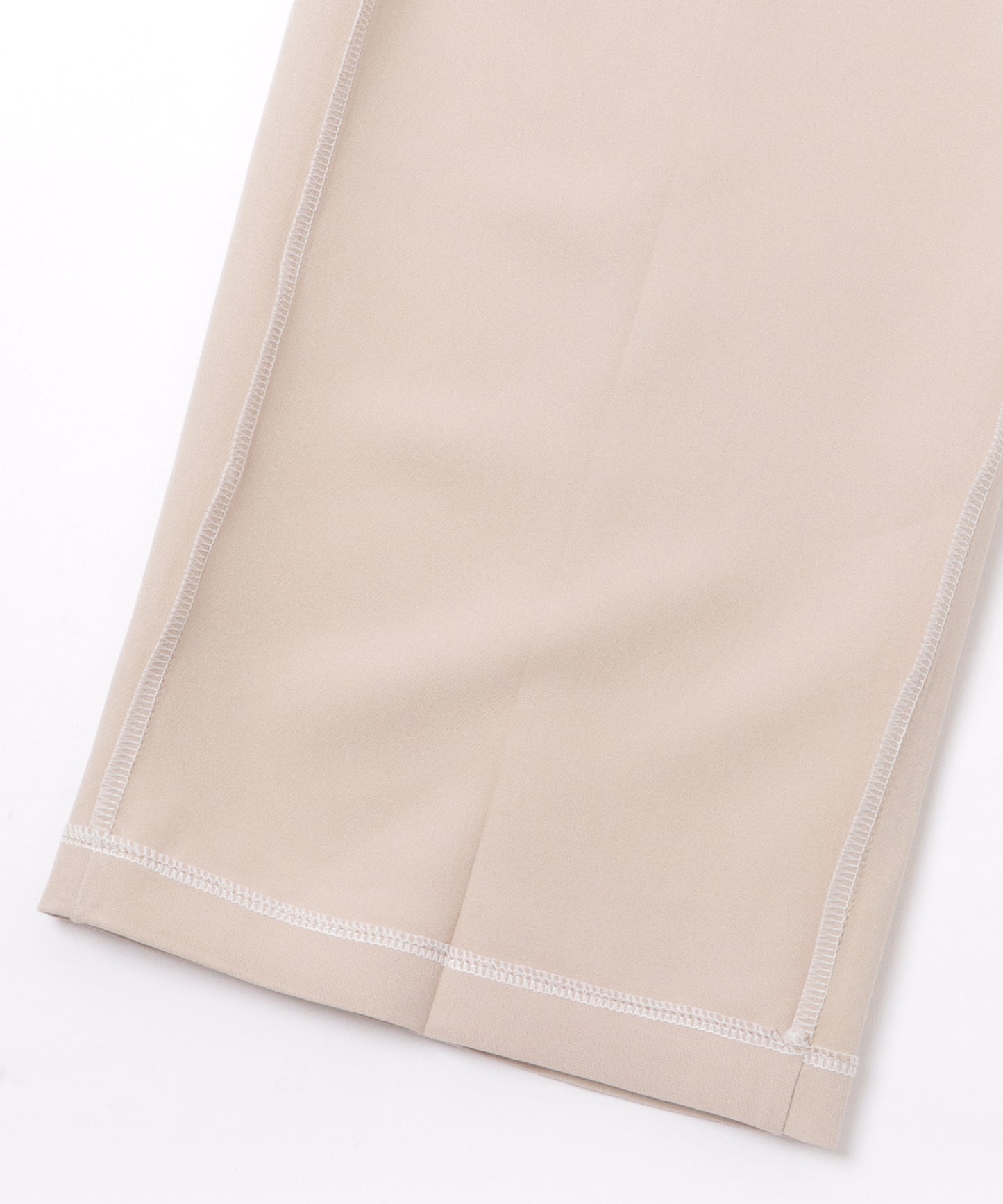 ツイルセンタープレスハイウエストストレートパンツ