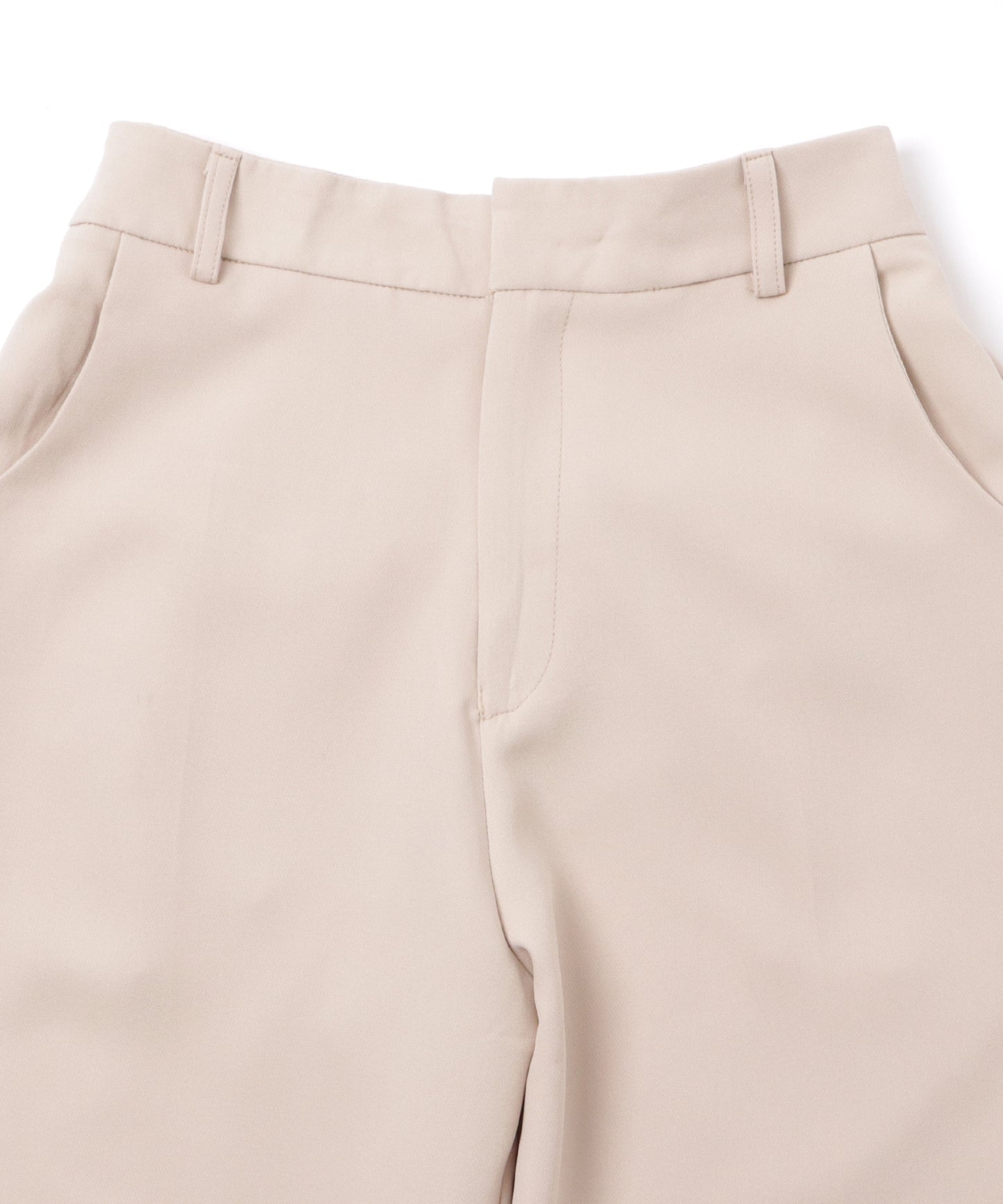 ツイルセンタープレスハイウエストストレートパンツ