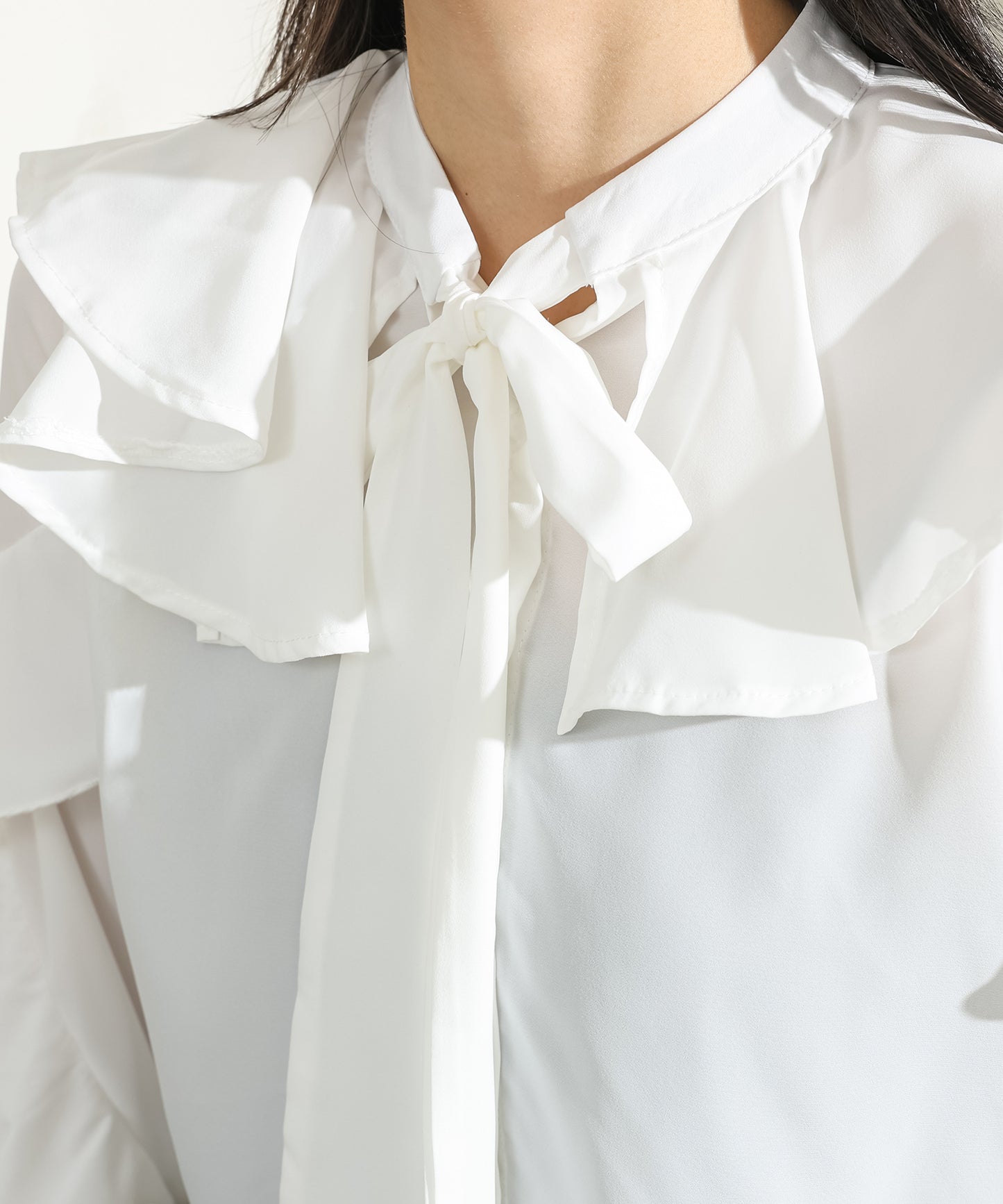 【2点セット】フリル ブラウス キャミソール ロング ワンピース セットアップ