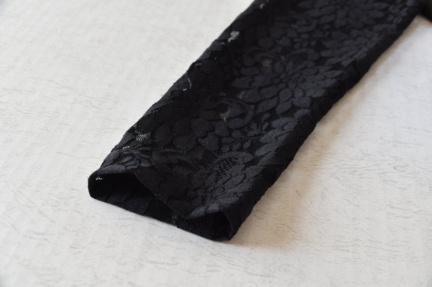 袖レース切り替えフィッシュテールワンピース・ドレス