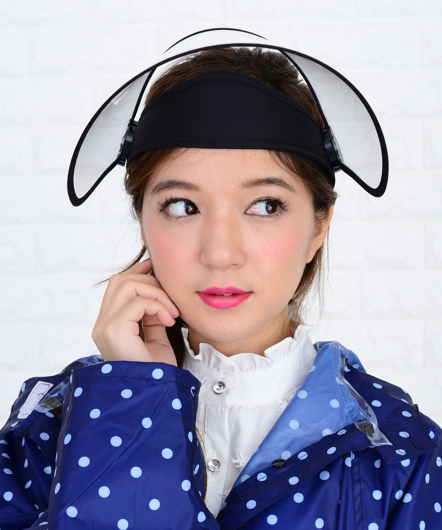 ずれない超ワイドレインサンバイザー